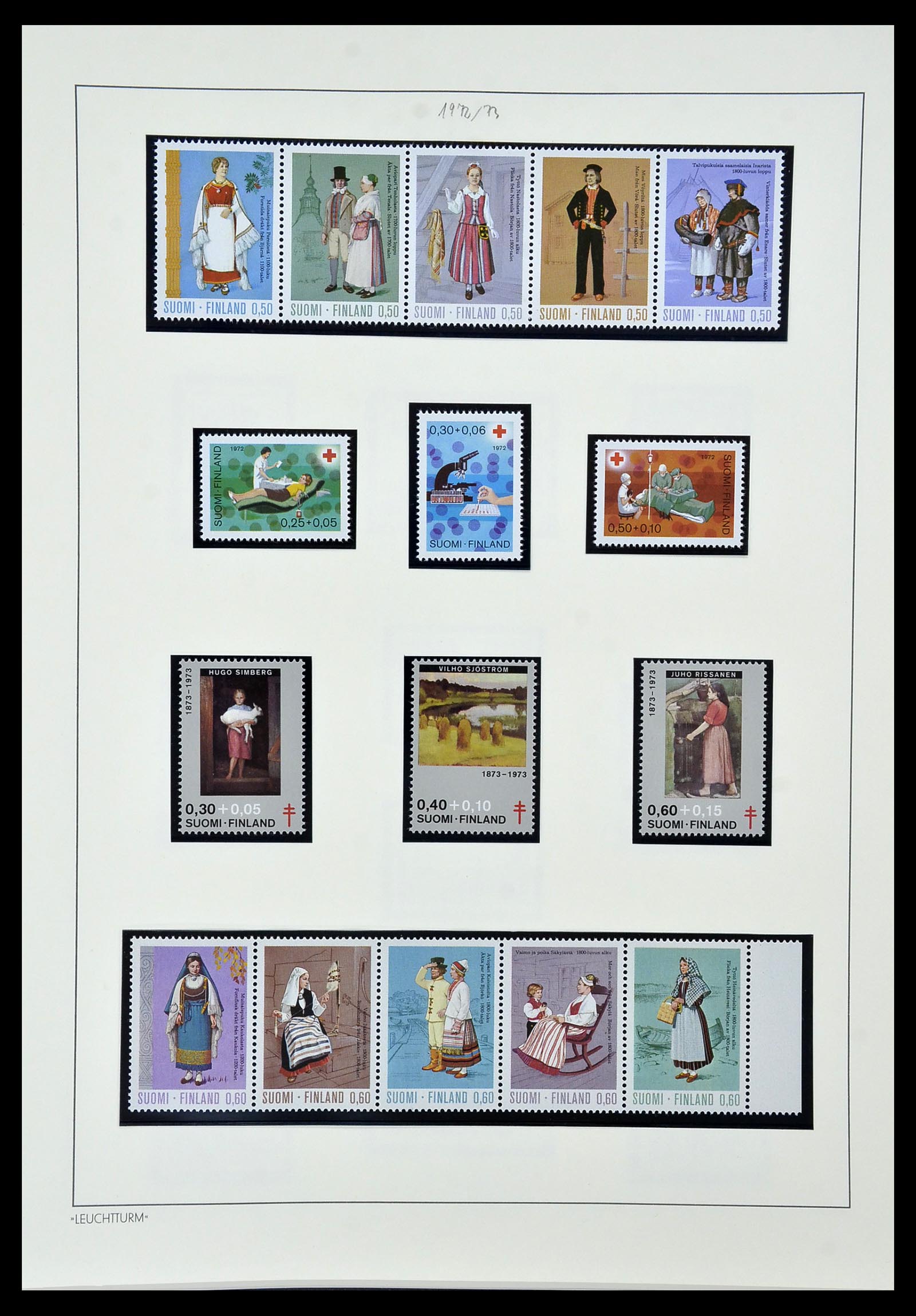 34151 054 - Postzegelverzameling 34151 Finland 1856-1980.