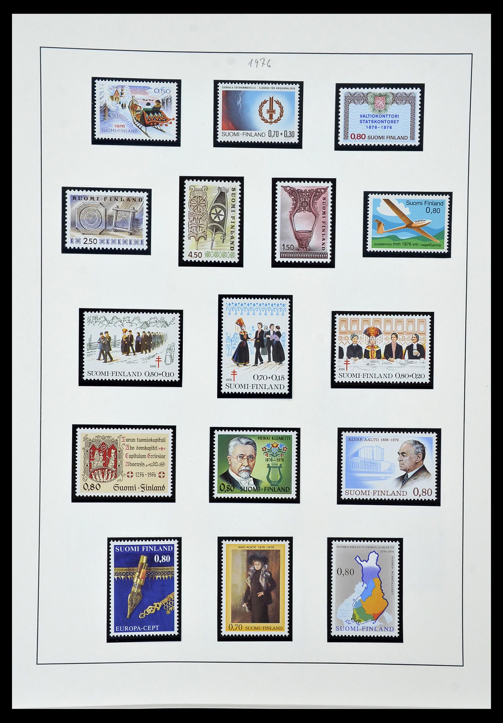 34151 059 - Postzegelverzameling 34151 Finland 1856-1980.