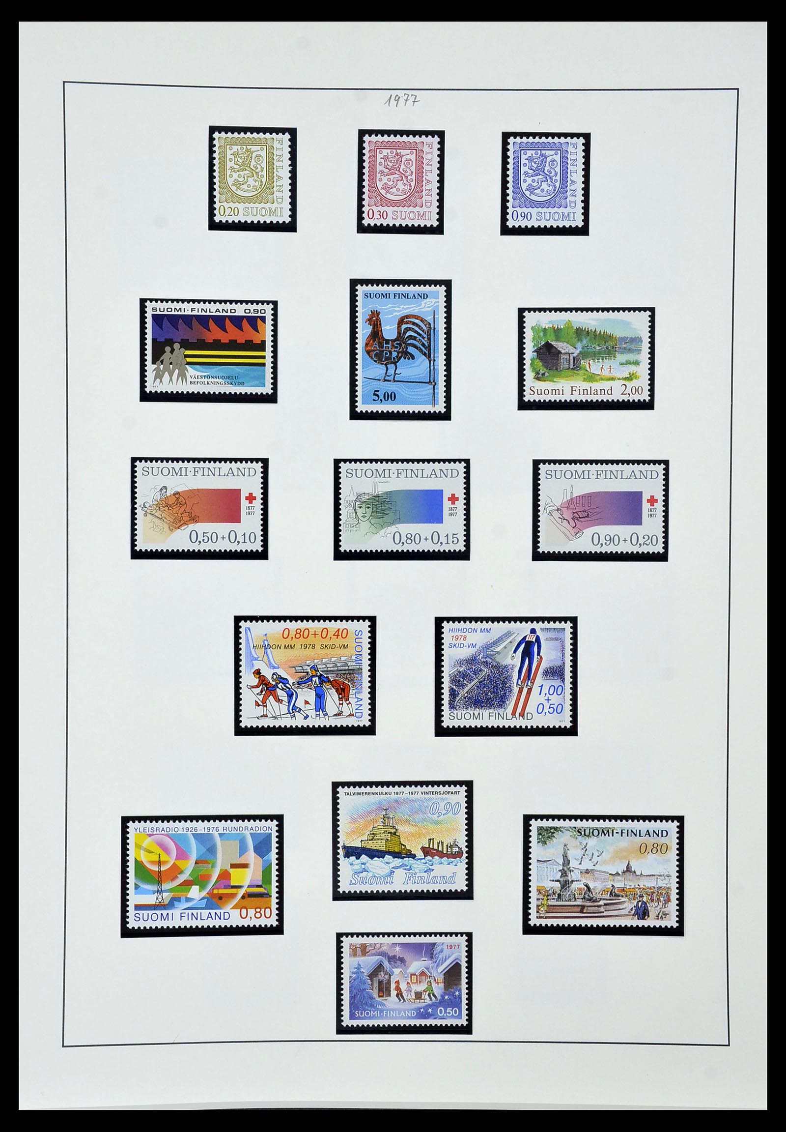 34151 061 - Postzegelverzameling 34151 Finland 1856-1980.