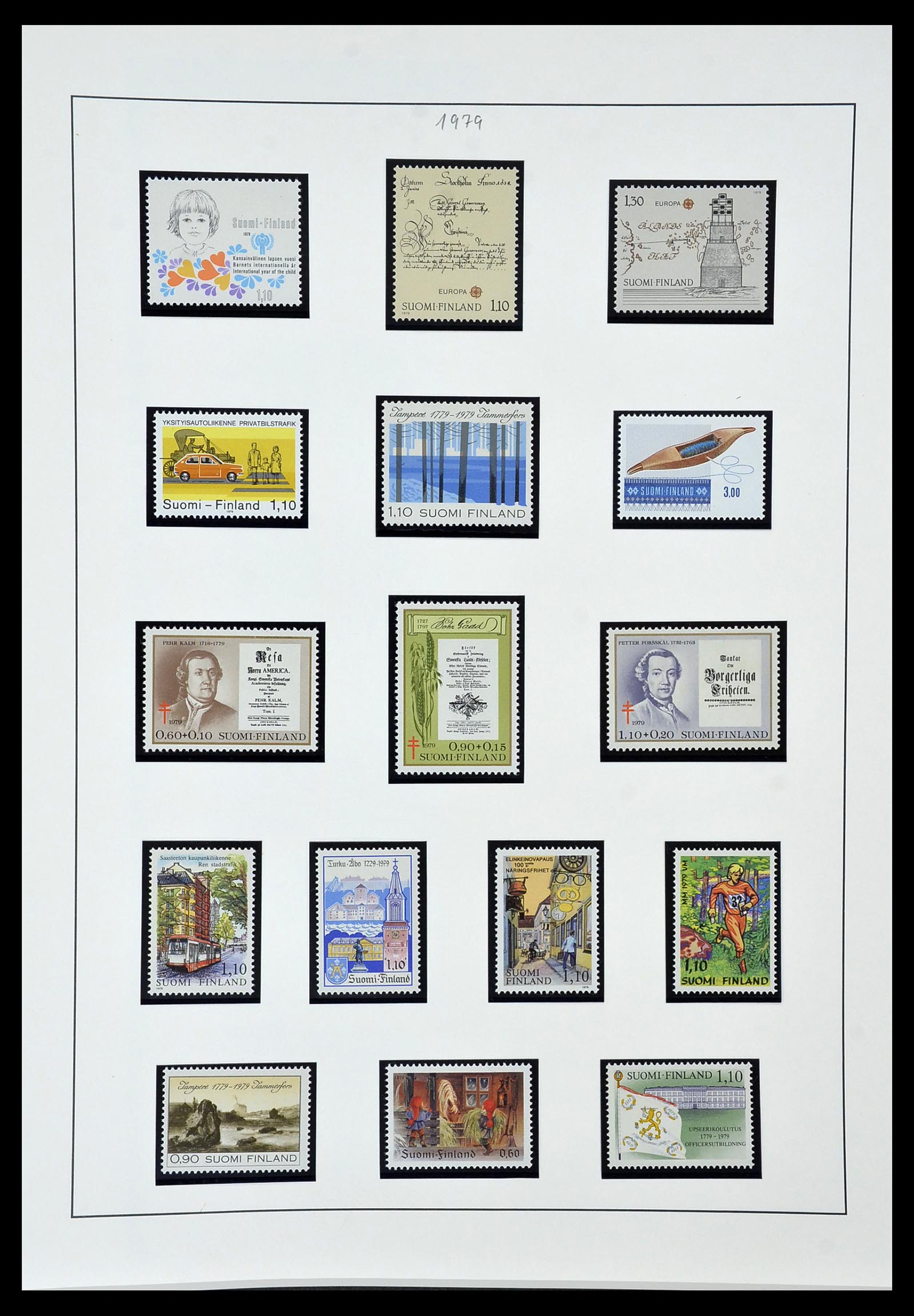 34151 063 - Postzegelverzameling 34151 Finland 1856-1980.