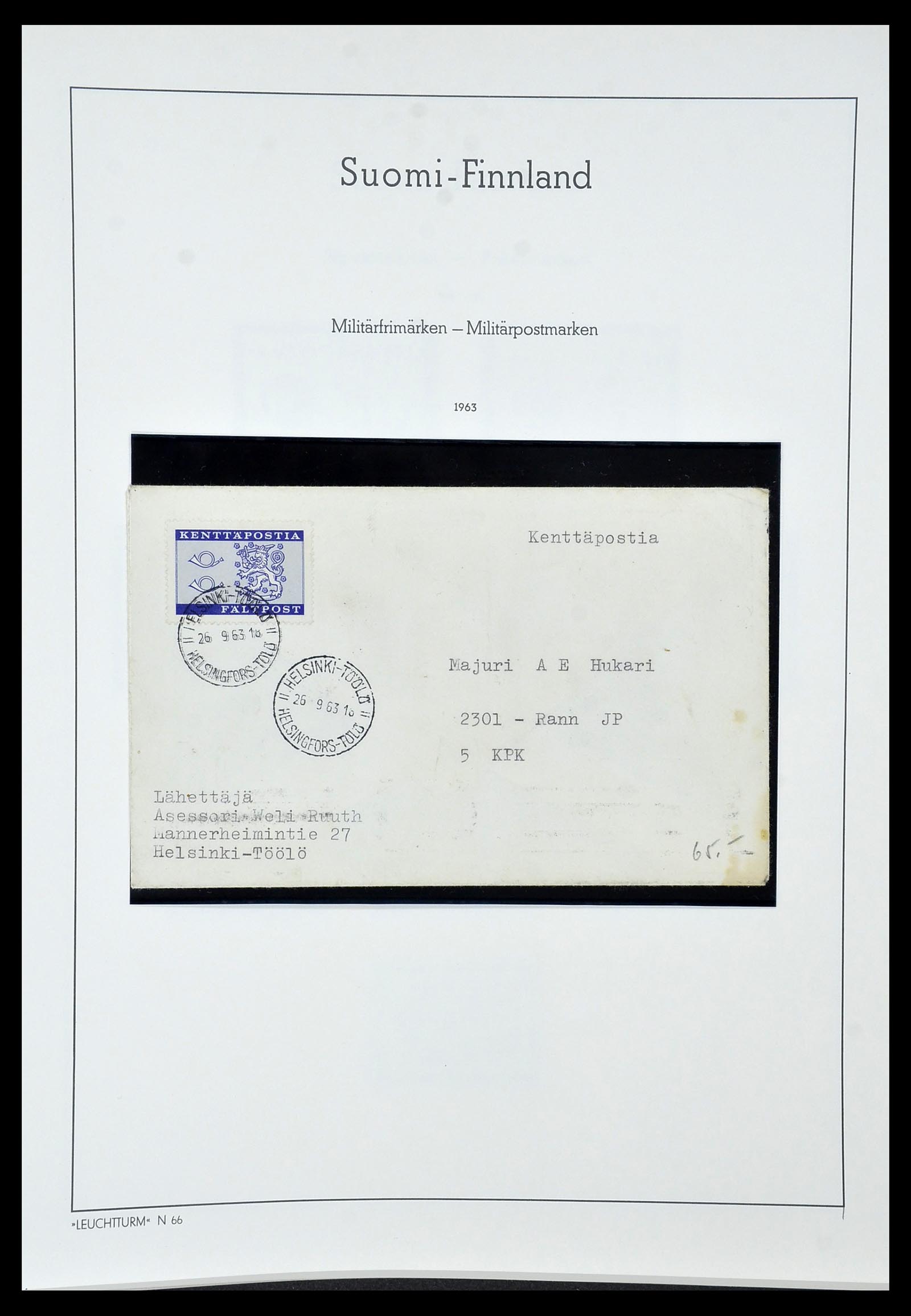 34151 067 - Postzegelverzameling 34151 Finland 1856-1980.