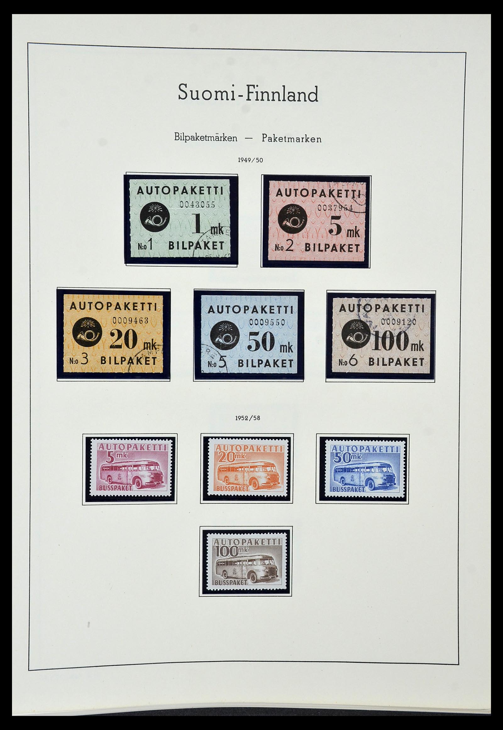 34151 068 - Postzegelverzameling 34151 Finland 1856-1980.