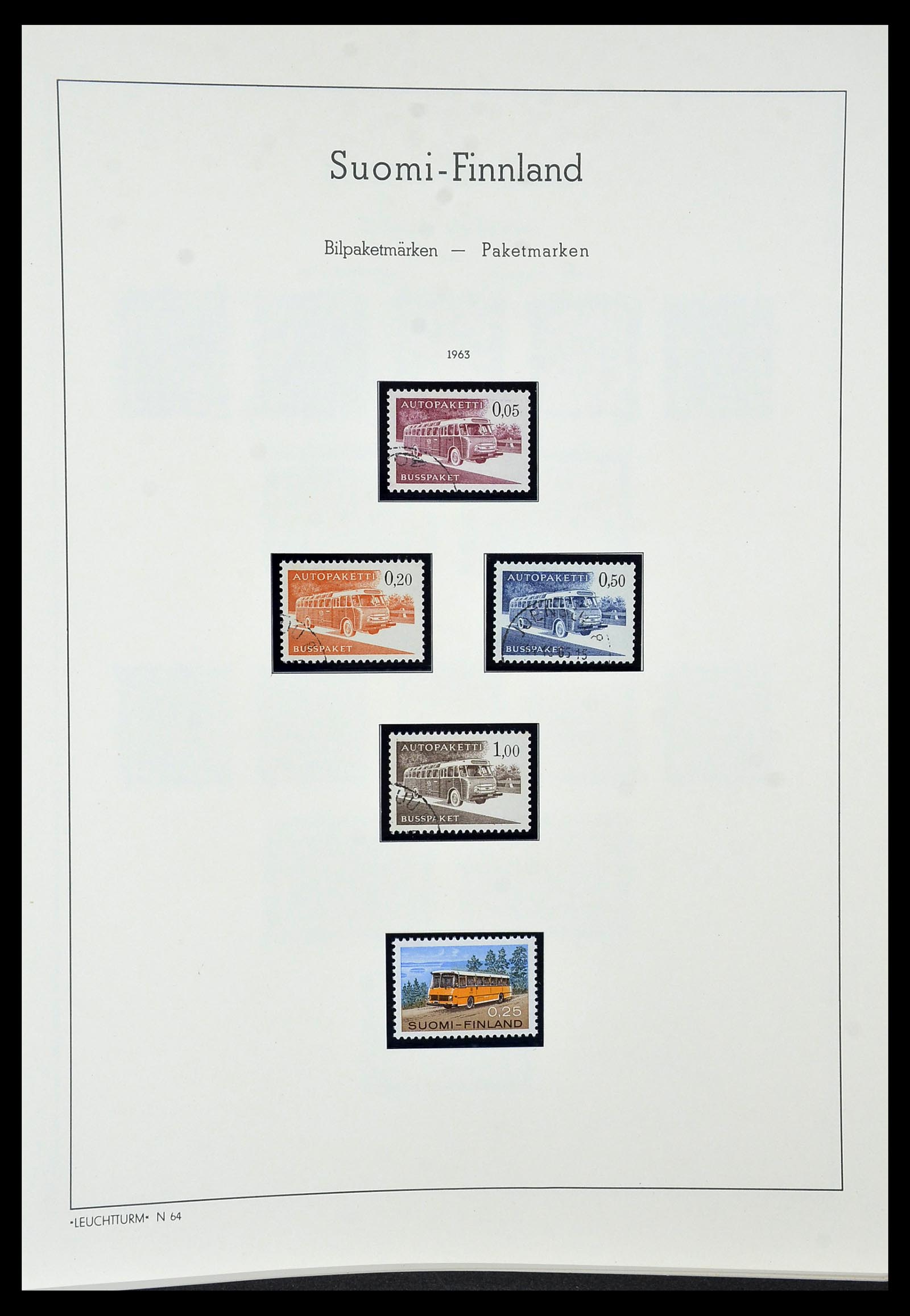 34151 069 - Postzegelverzameling 34151 Finland 1856-1980.
