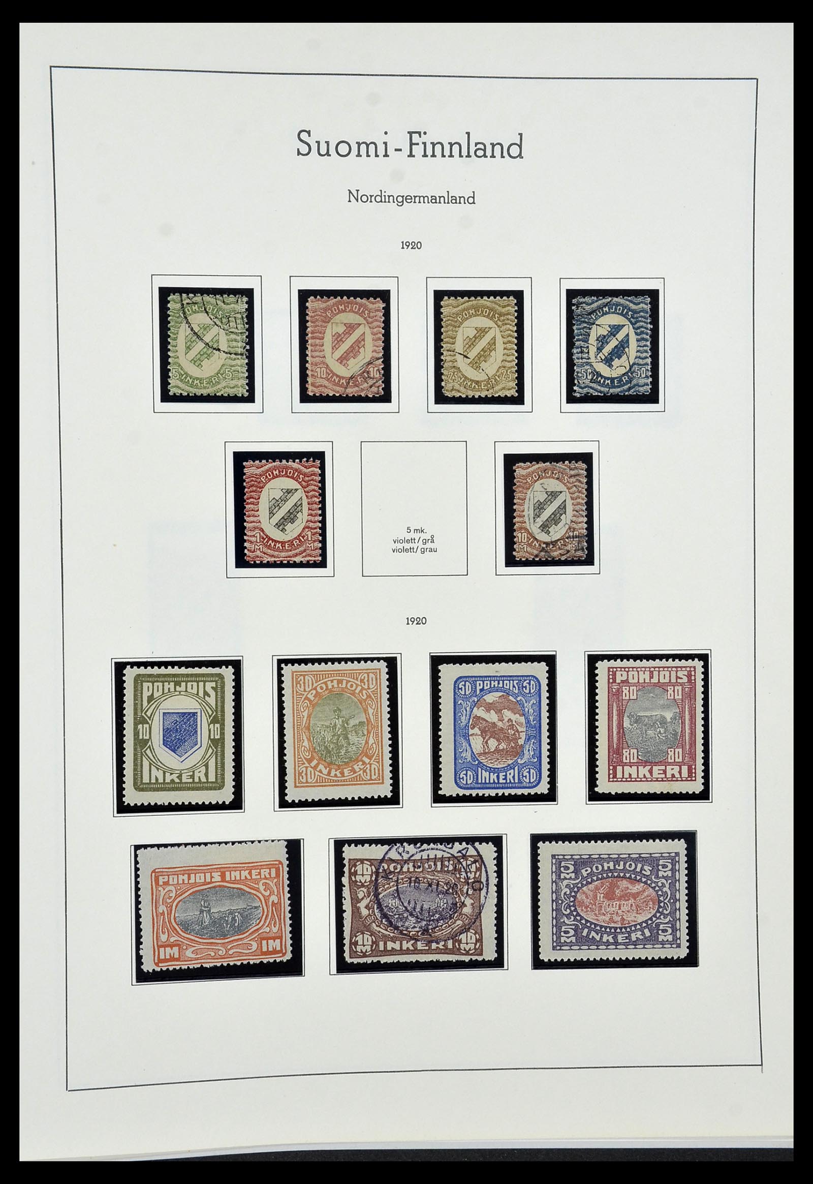34151 074 - Postzegelverzameling 34151 Finland 1856-1980.