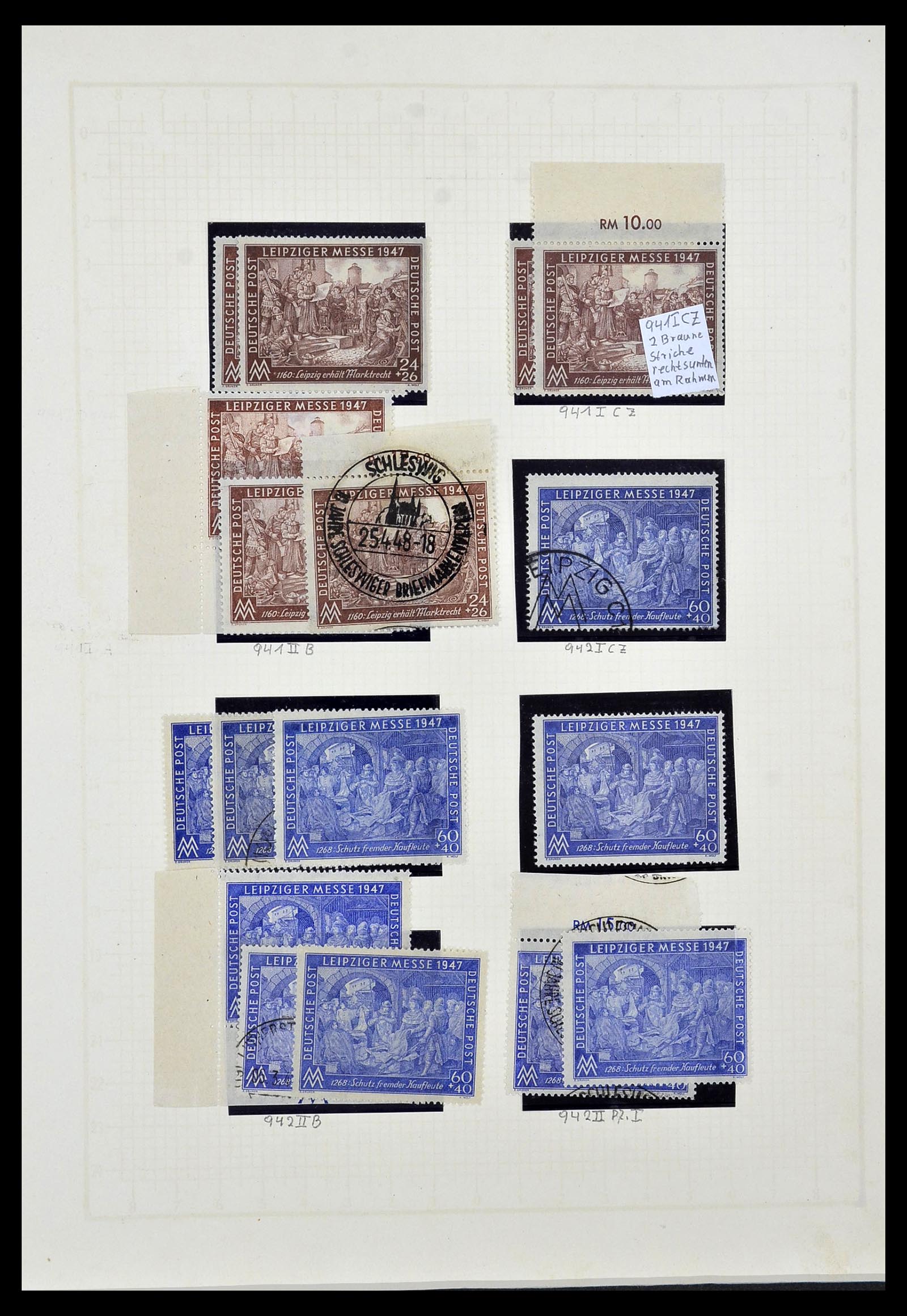 34152 001 - Stamp collection 34152 German Zones 1945-1949.