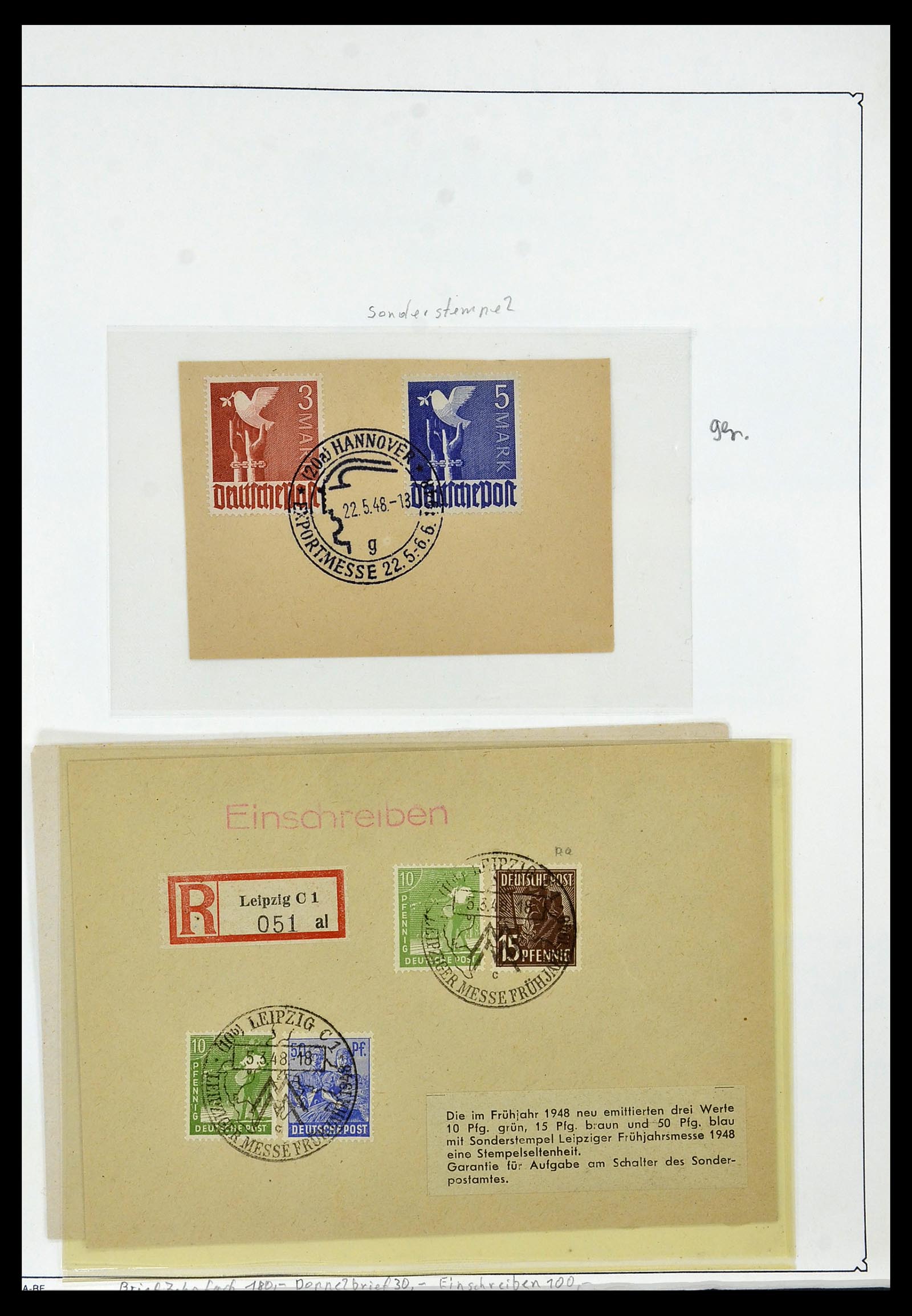 34152 002 - Postzegelverzameling 34152 Duitse Zones 1945-1949.