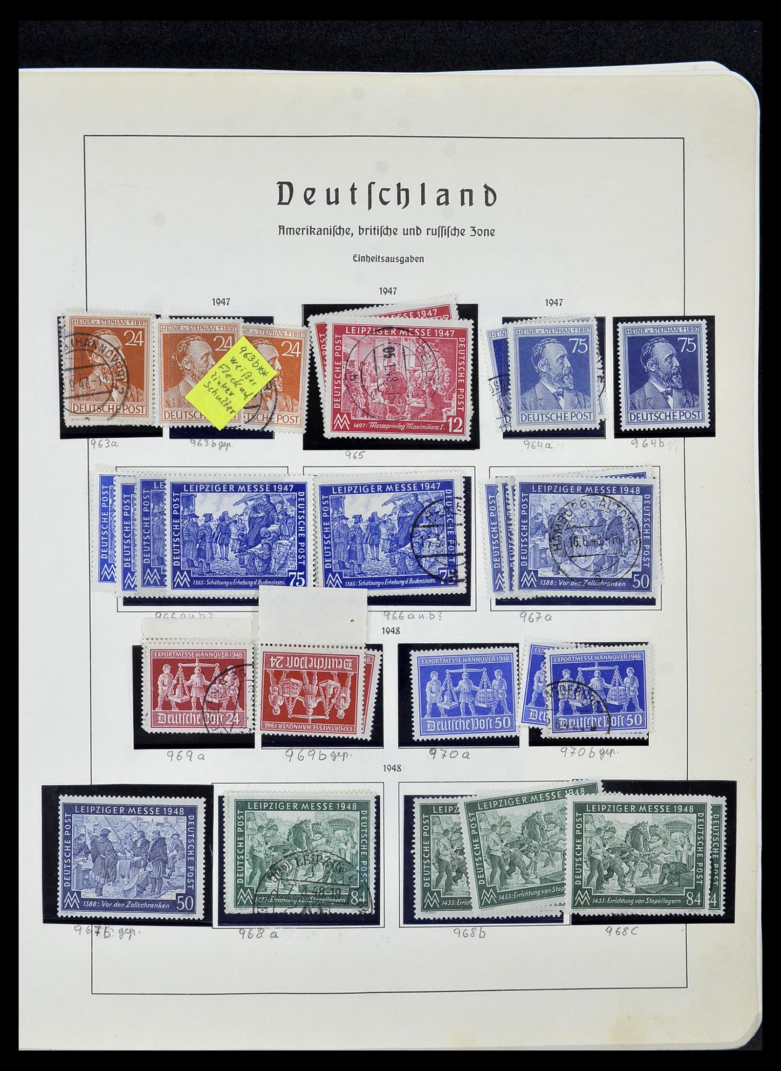 34152 003 - Stamp collection 34152 German Zones 1945-1949.