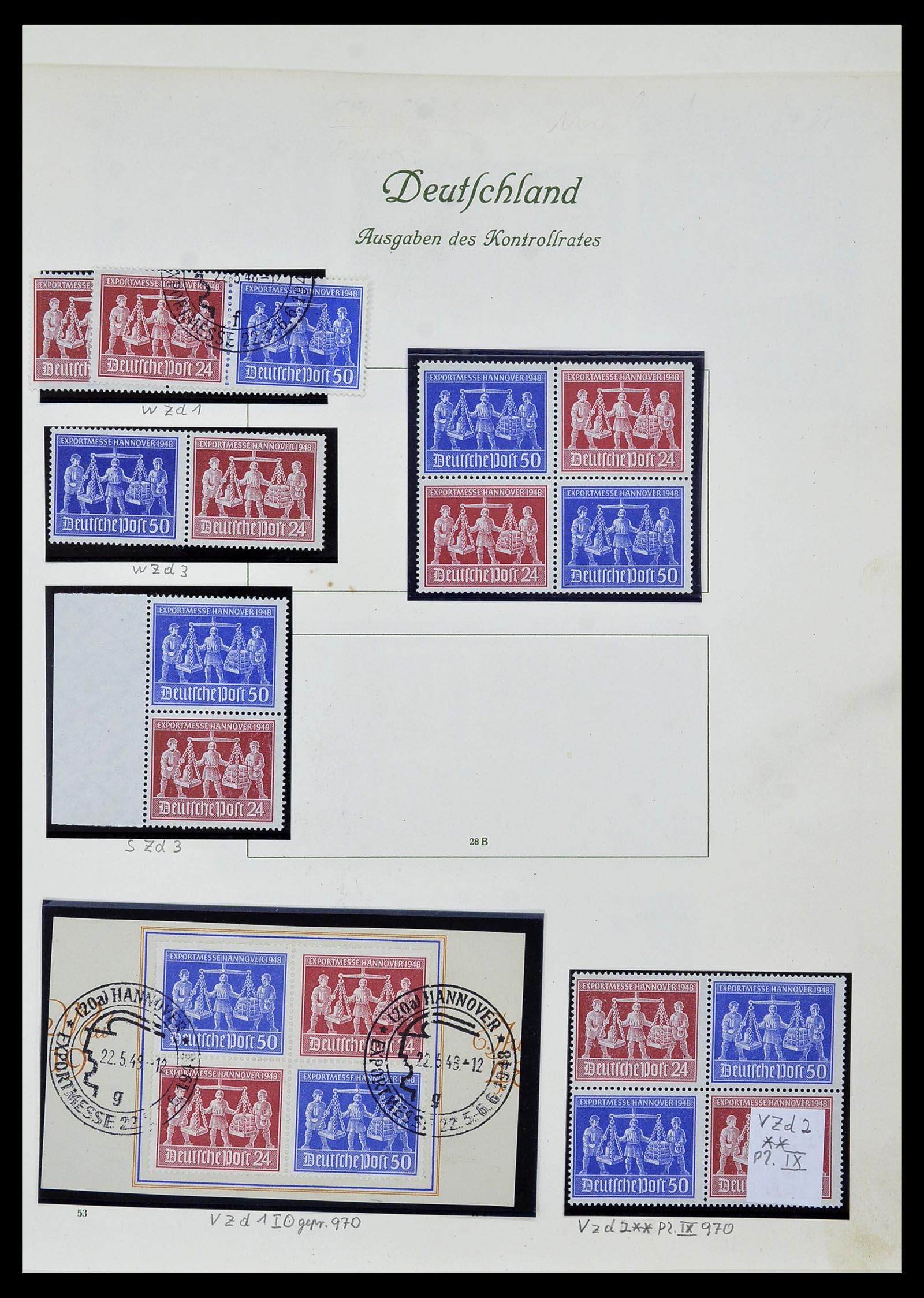 34152 006 - Stamp collection 34152 German Zones 1945-1949.