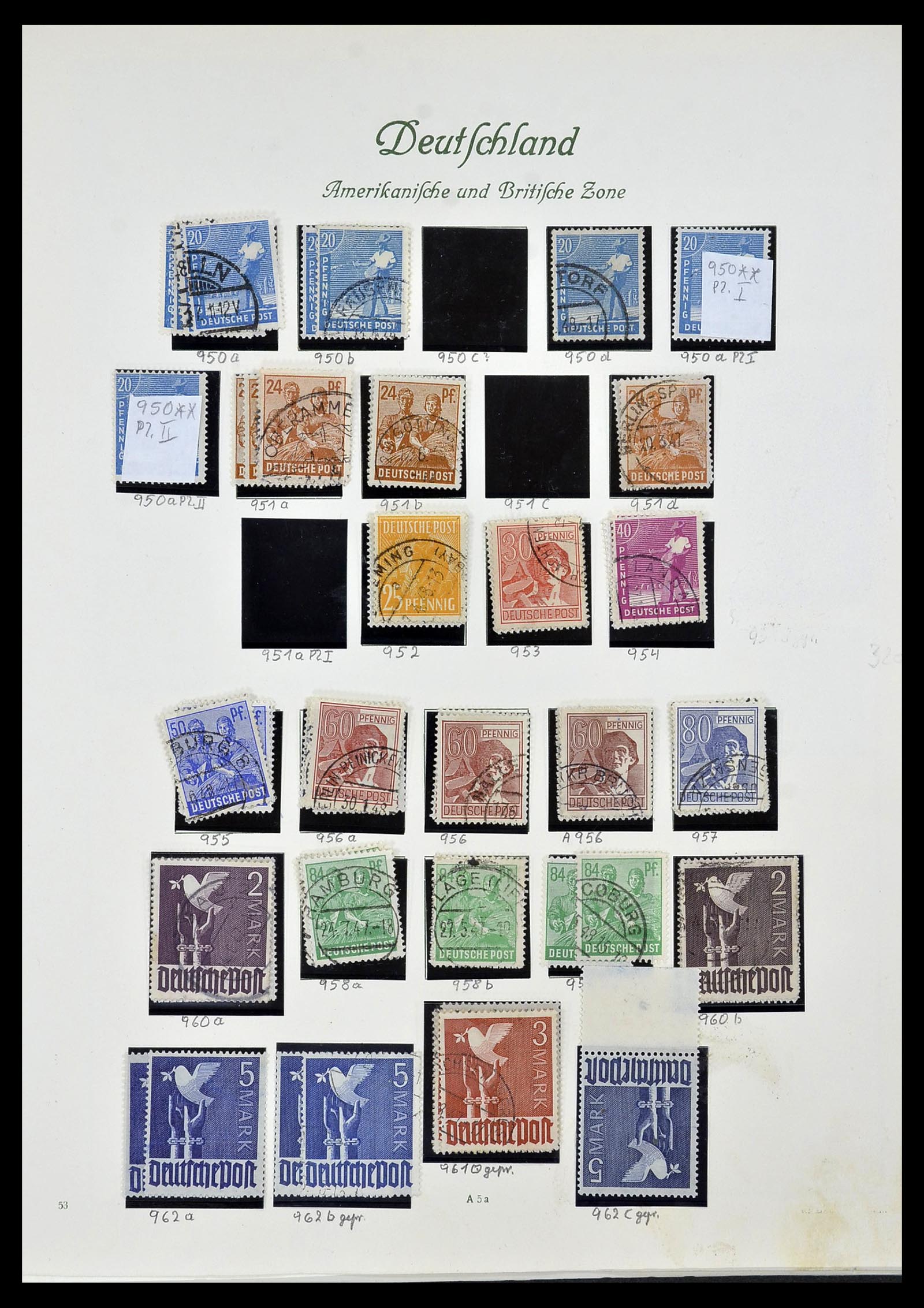 34152 011 - Postzegelverzameling 34152 Duitse Zones 1945-1949.