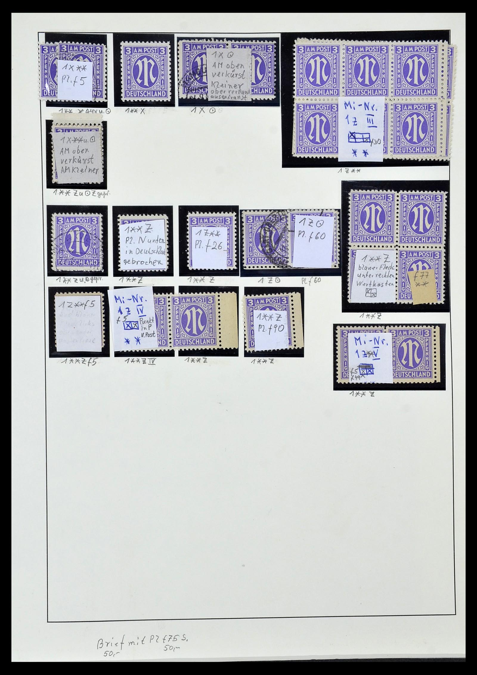 34152 012 - Stamp collection 34152 German Zones 1945-1949.