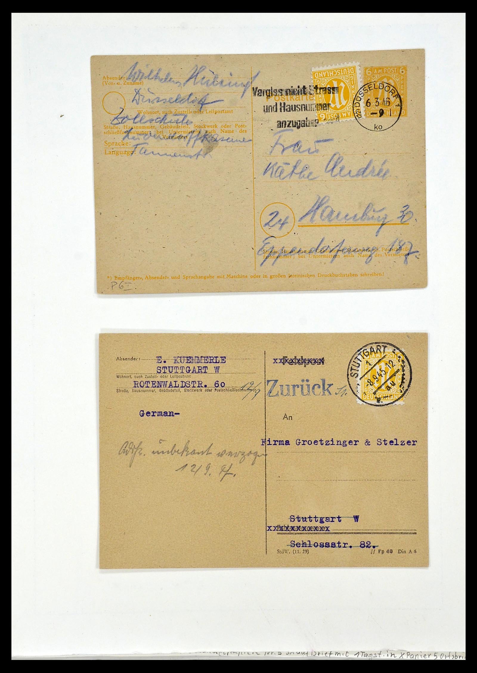 34152 019 - Postzegelverzameling 34152 Duitse Zones 1945-1949.