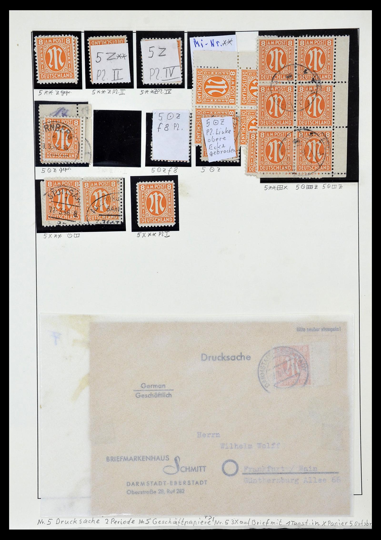 34152 021 - Stamp collection 34152 German Zones 1945-1949.