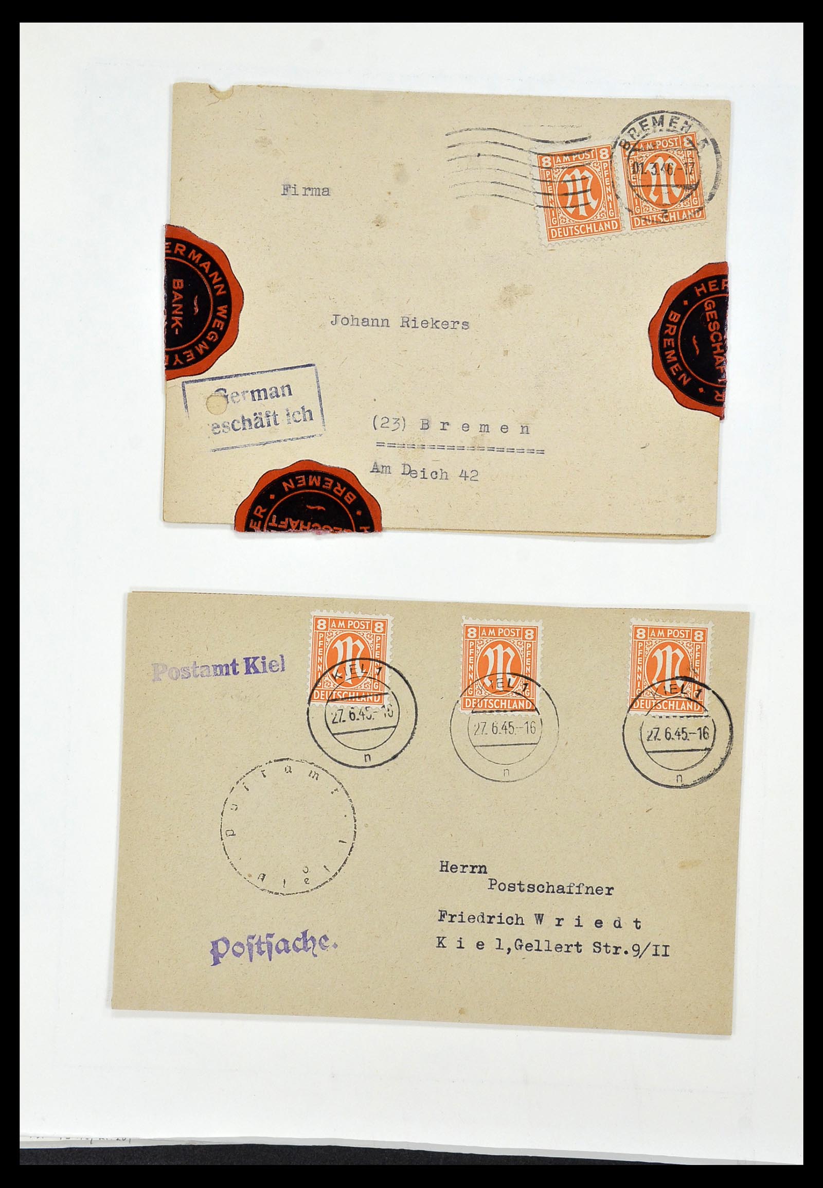 34152 022 - Stamp collection 34152 German Zones 1945-1949.
