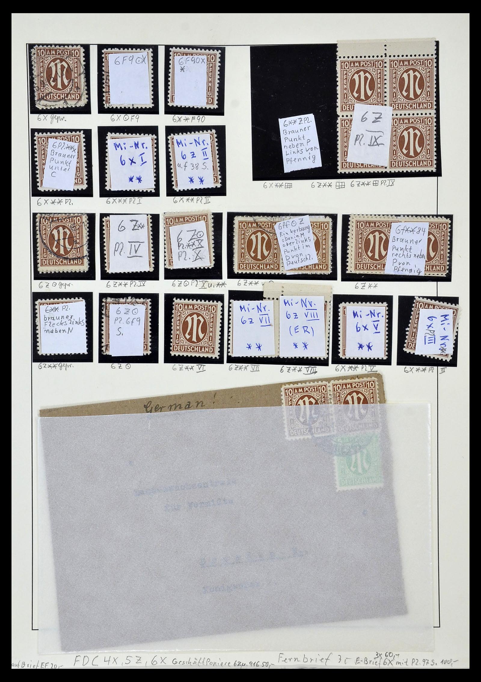 34152 024 - Stamp collection 34152 German Zones 1945-1949.