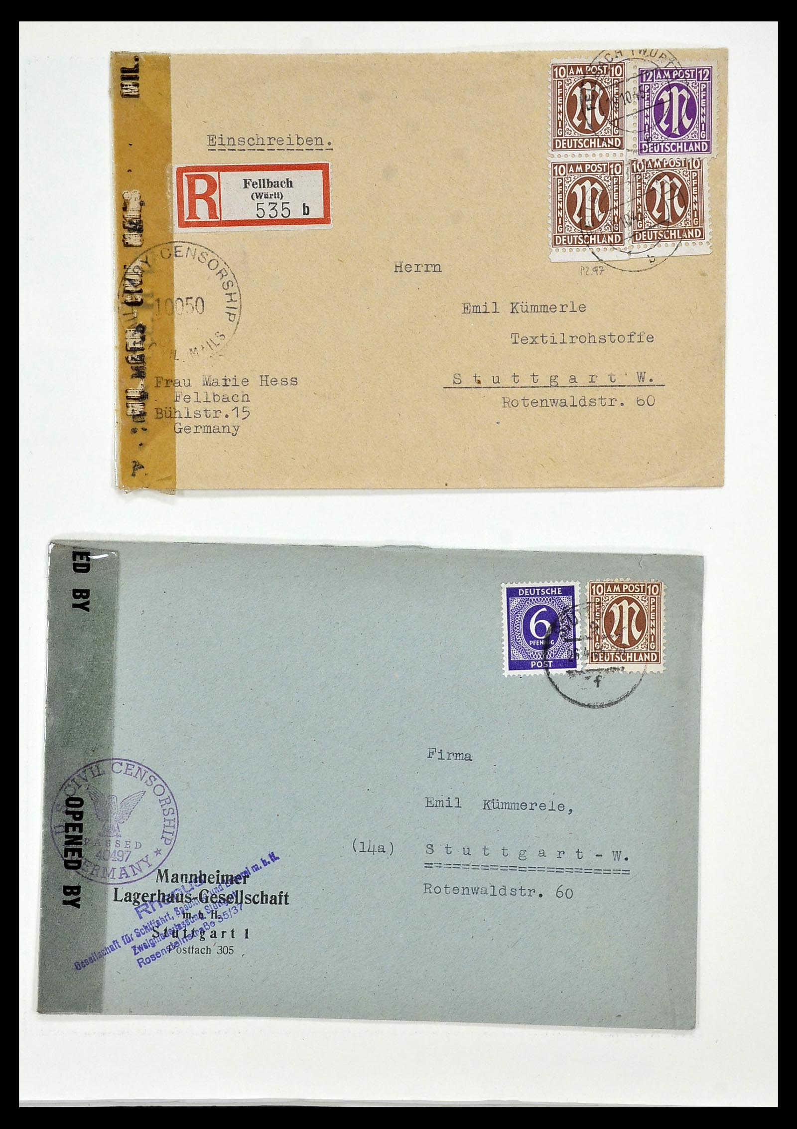 34152 025 - Stamp collection 34152 German Zones 1945-1949.