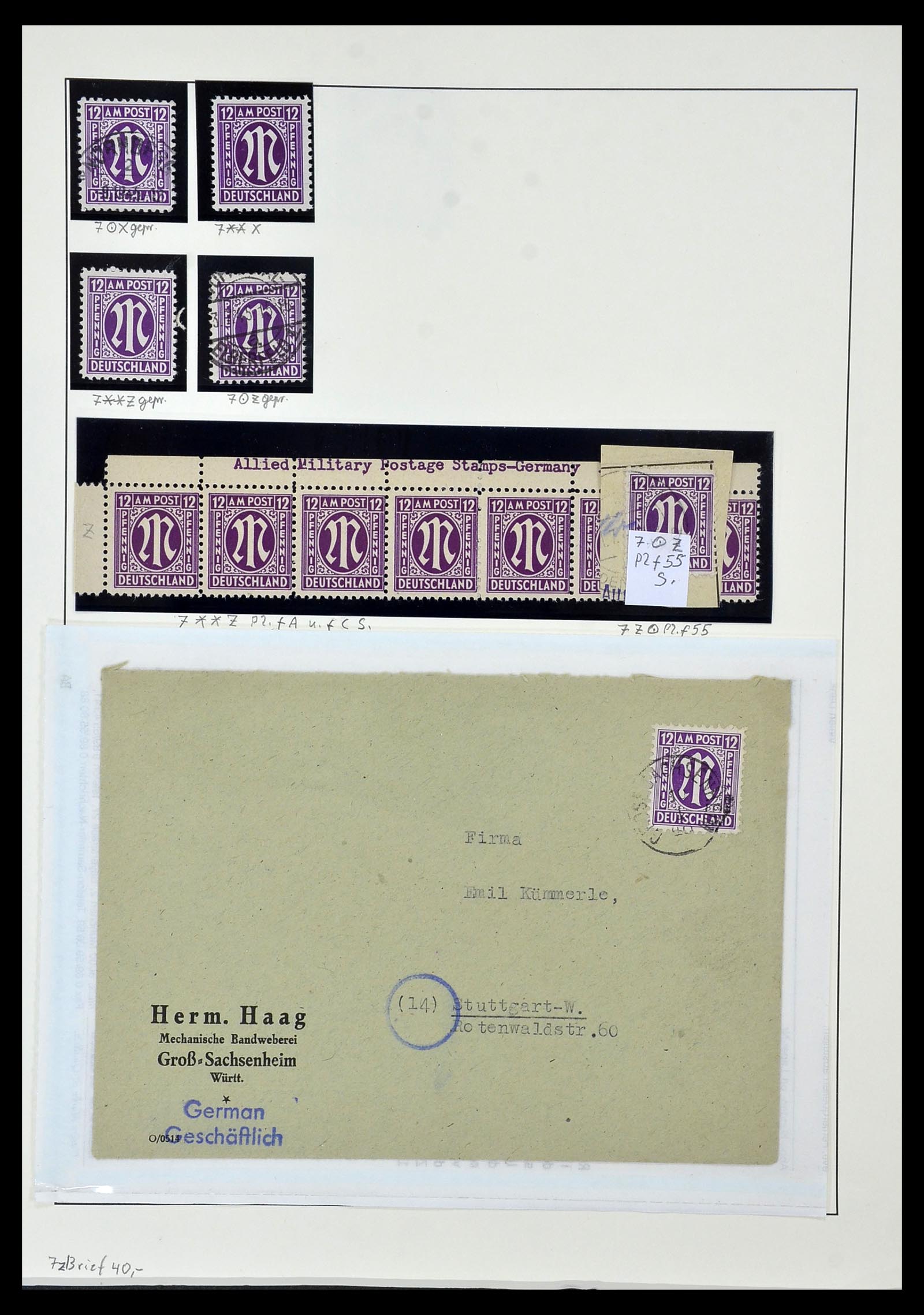 34152 026 - Stamp collection 34152 German Zones 1945-1949.