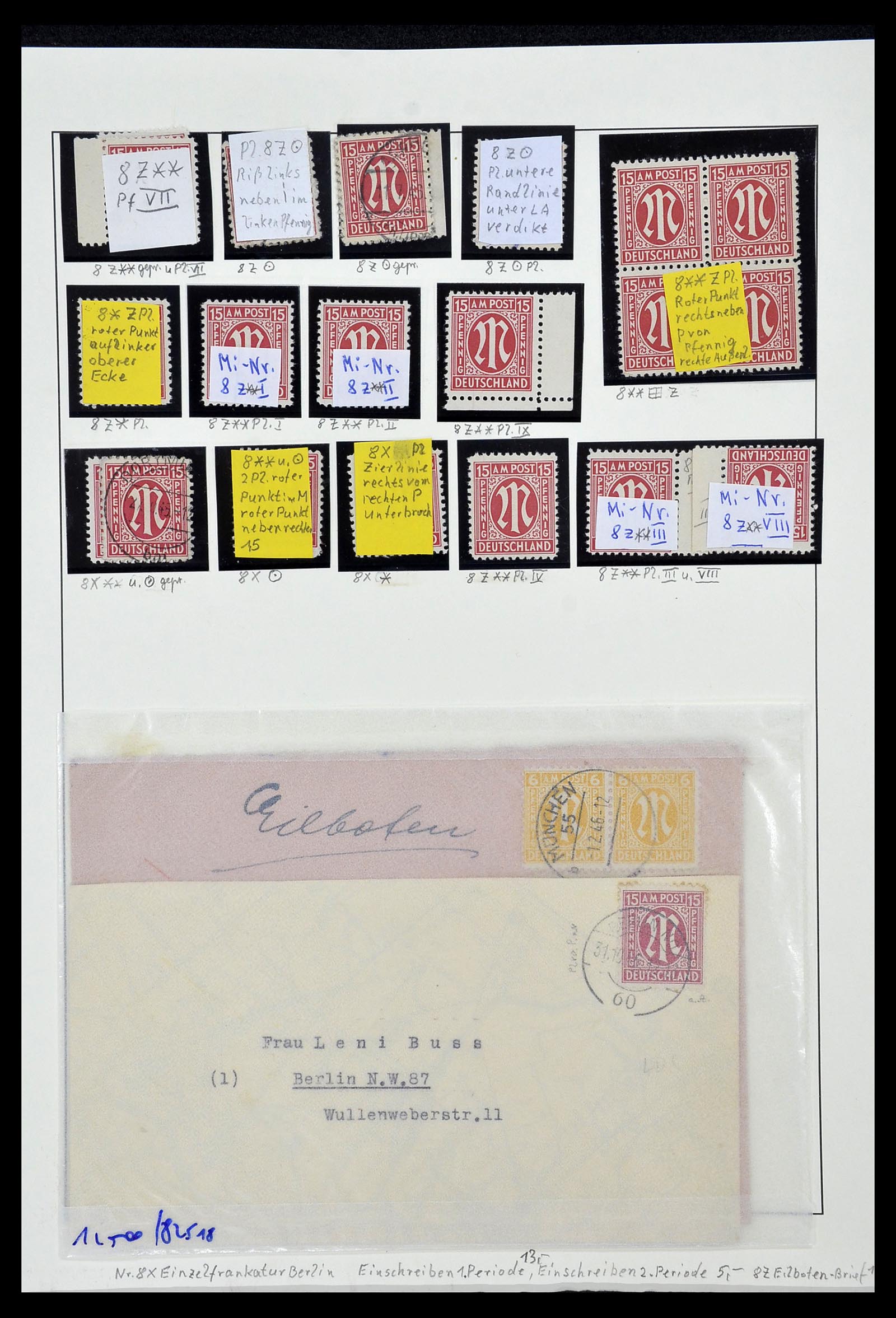 34152 031 - Postzegelverzameling 34152 Duitse Zones 1945-1949.