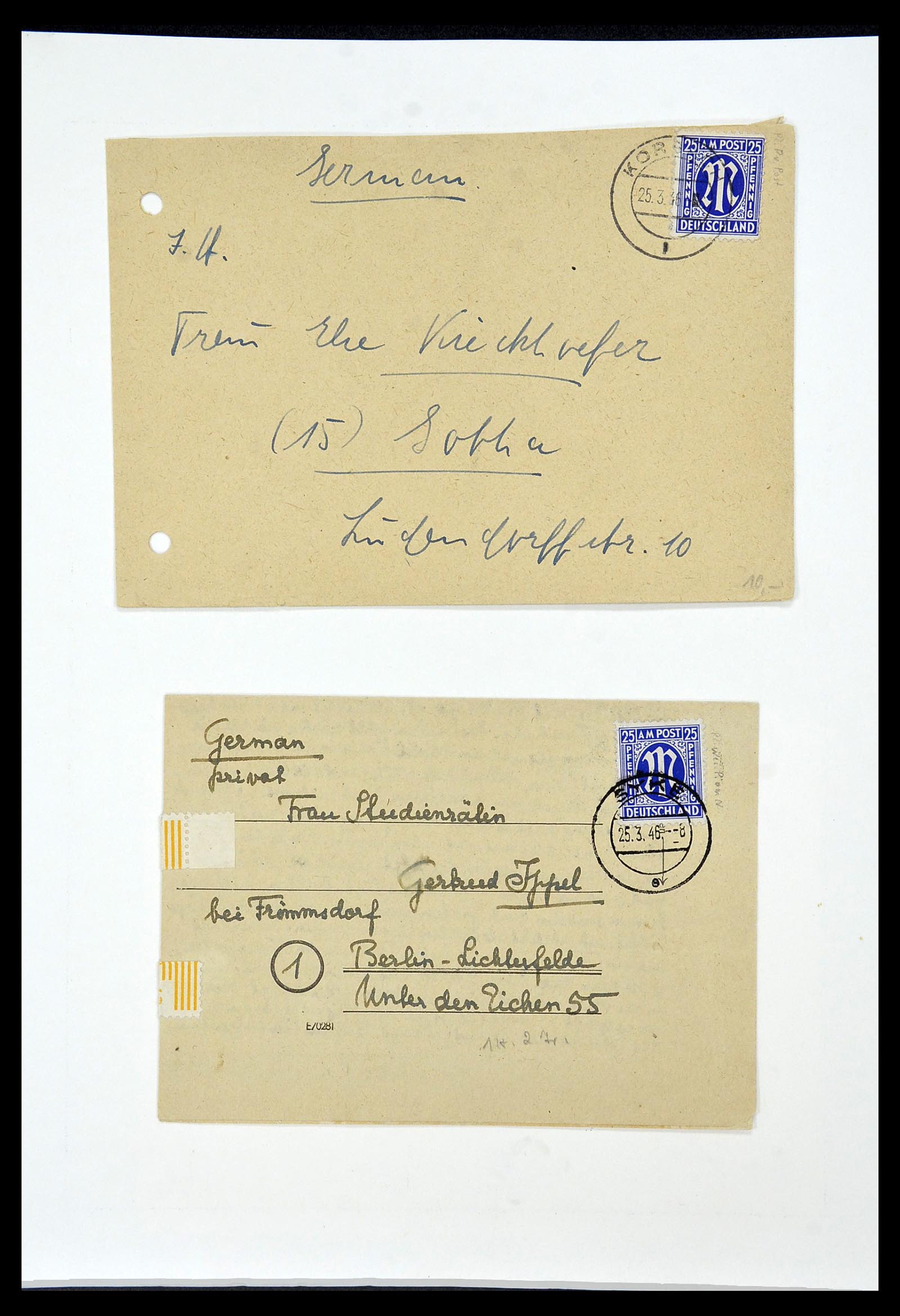 34152 032 - Postzegelverzameling 34152 Duitse Zones 1945-1949.