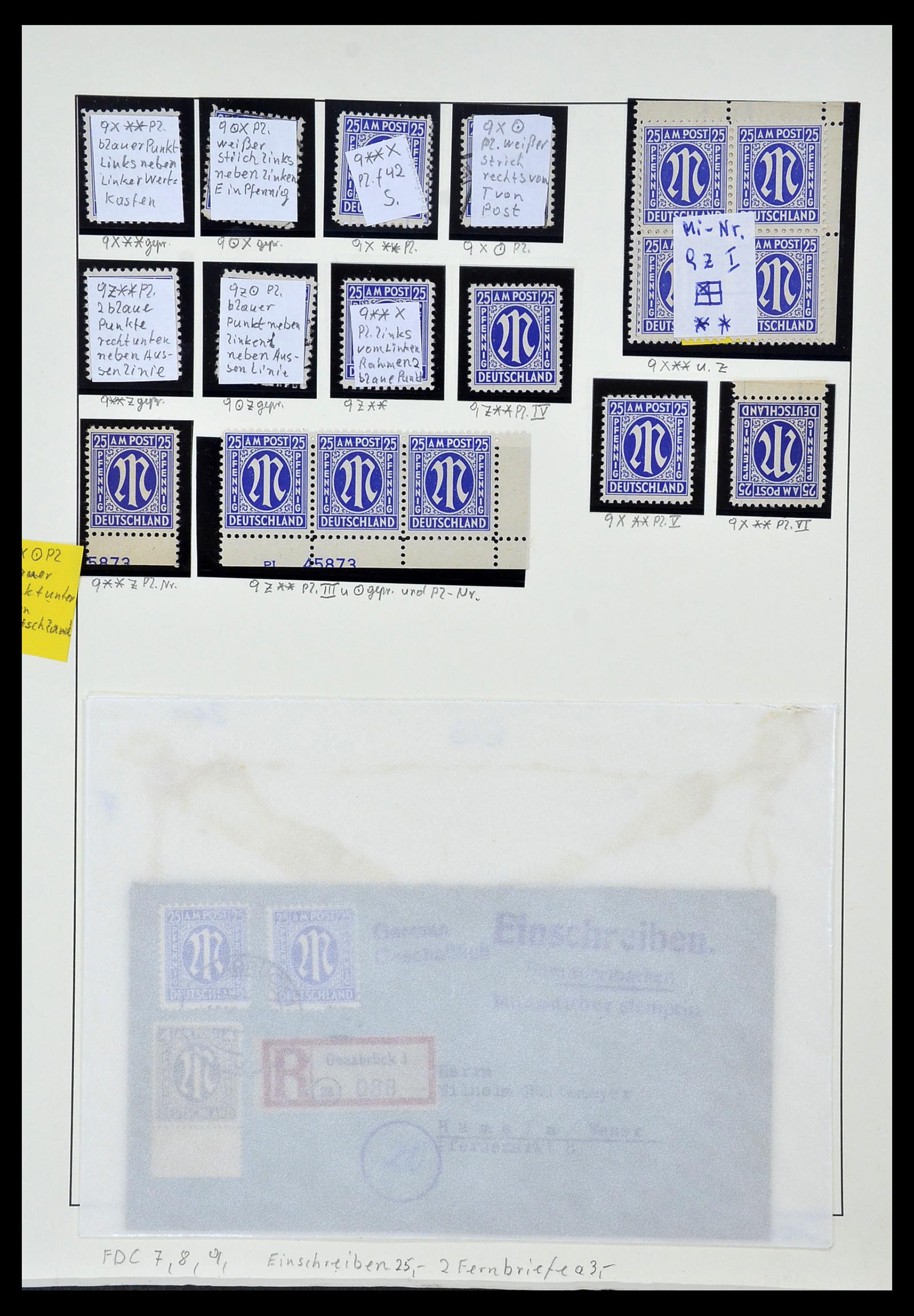 34152 033 - Postzegelverzameling 34152 Duitse Zones 1945-1949.