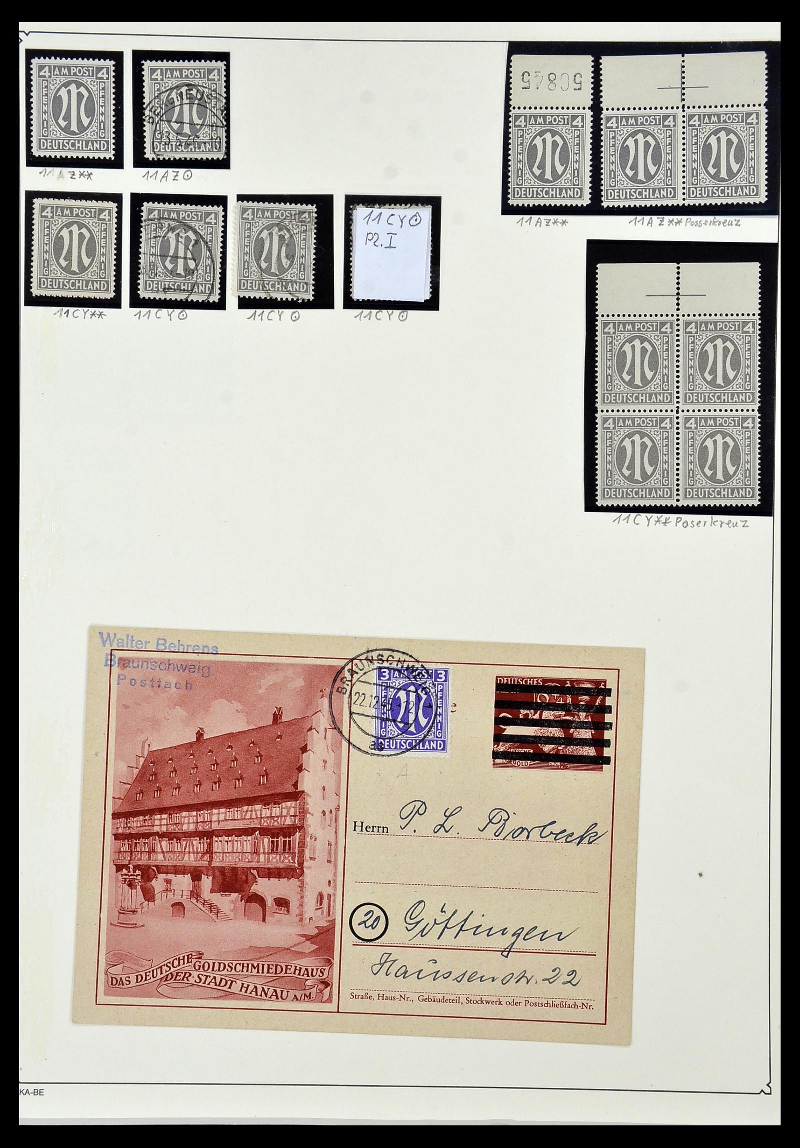 34152 036 - Stamp collection 34152 German Zones 1945-1949.