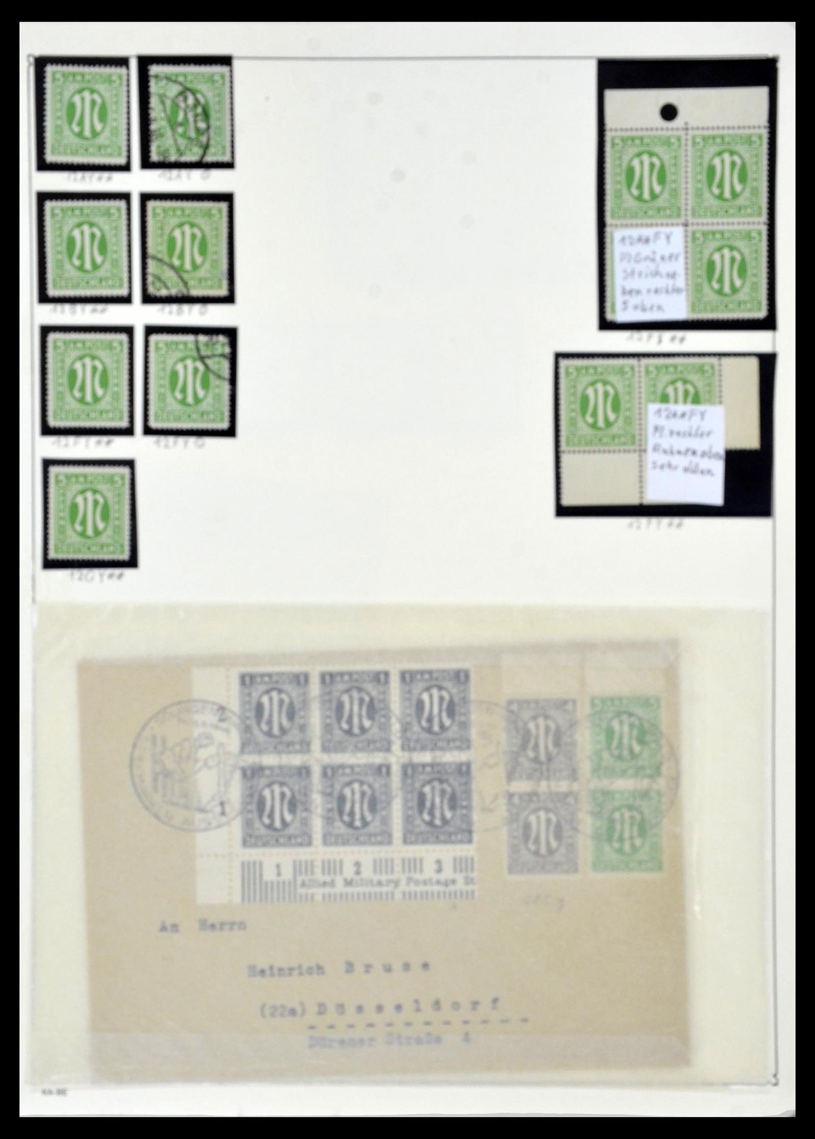34152 037 - Stamp collection 34152 German Zones 1945-1949.