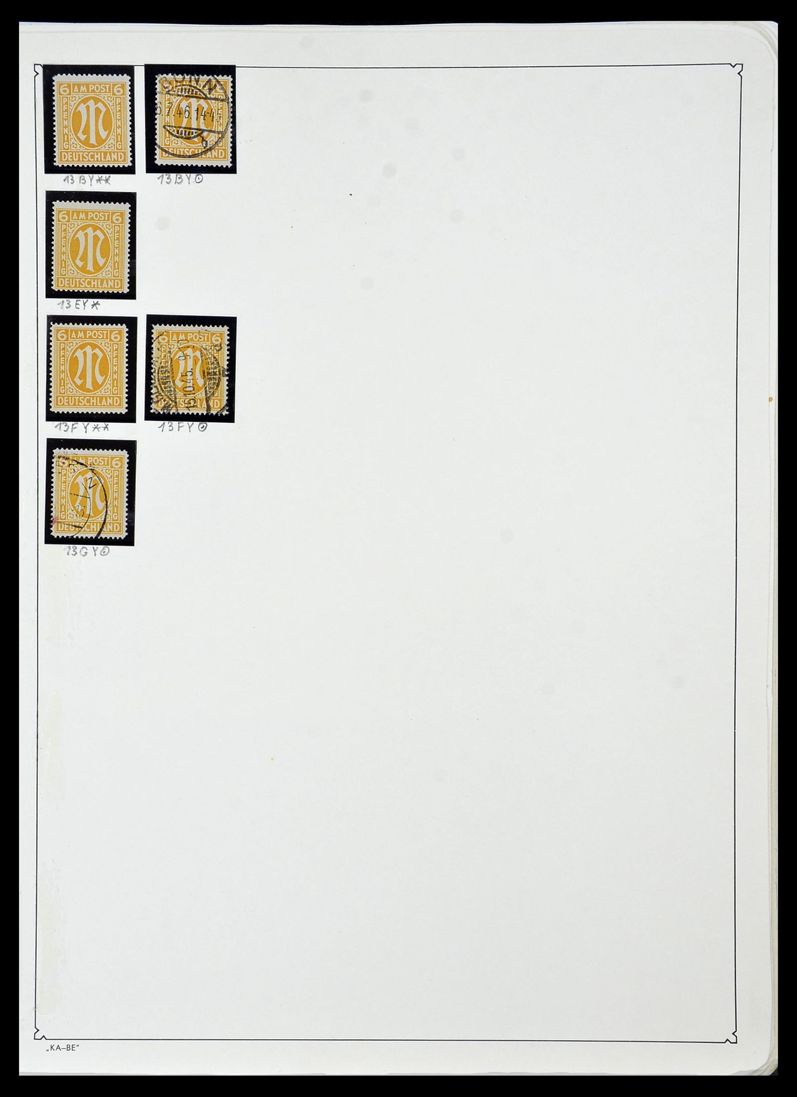 34152 039 - Stamp collection 34152 German Zones 1945-1949.