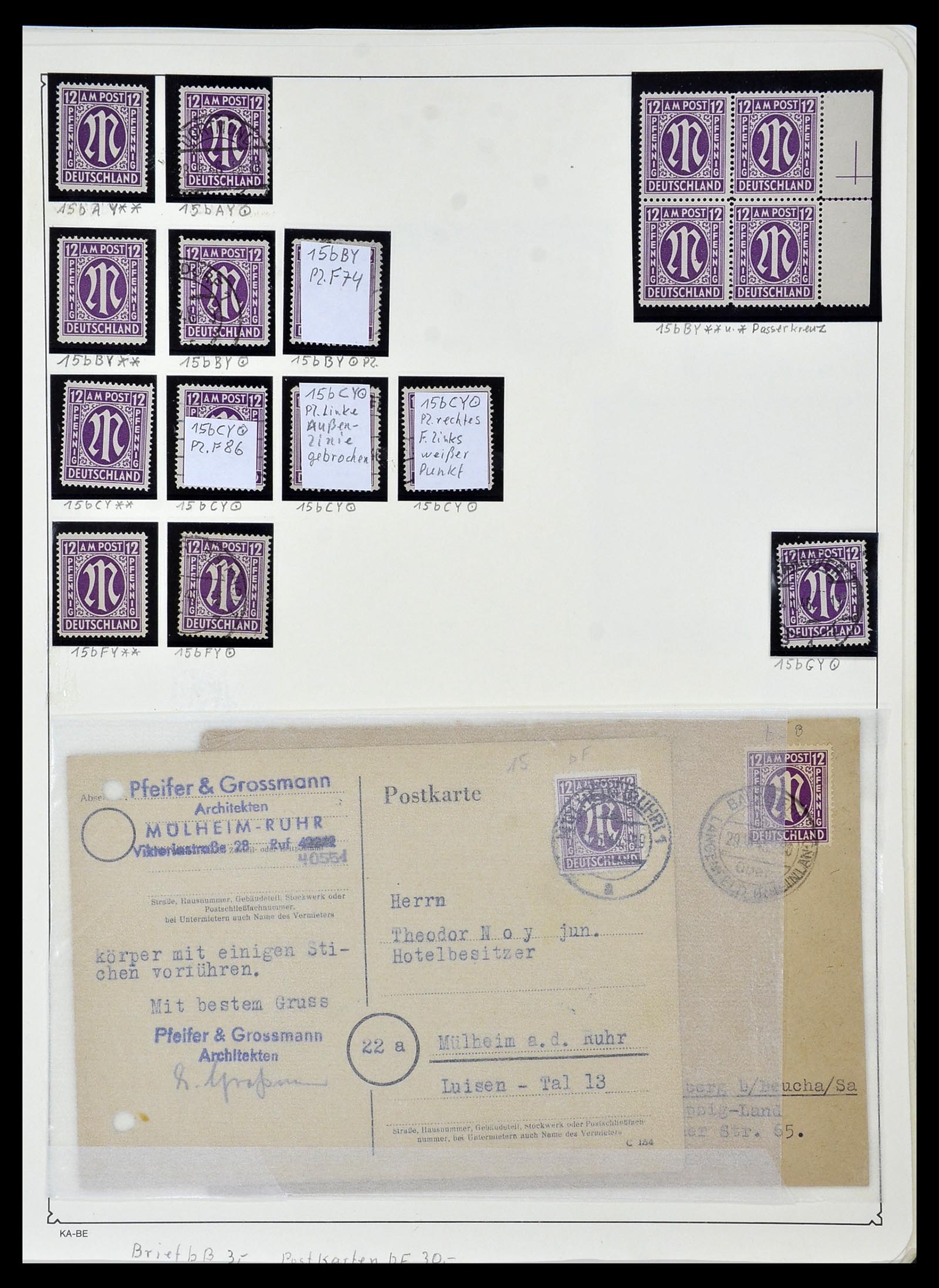 34152 041 - Stamp collection 34152 German Zones 1945-1949.