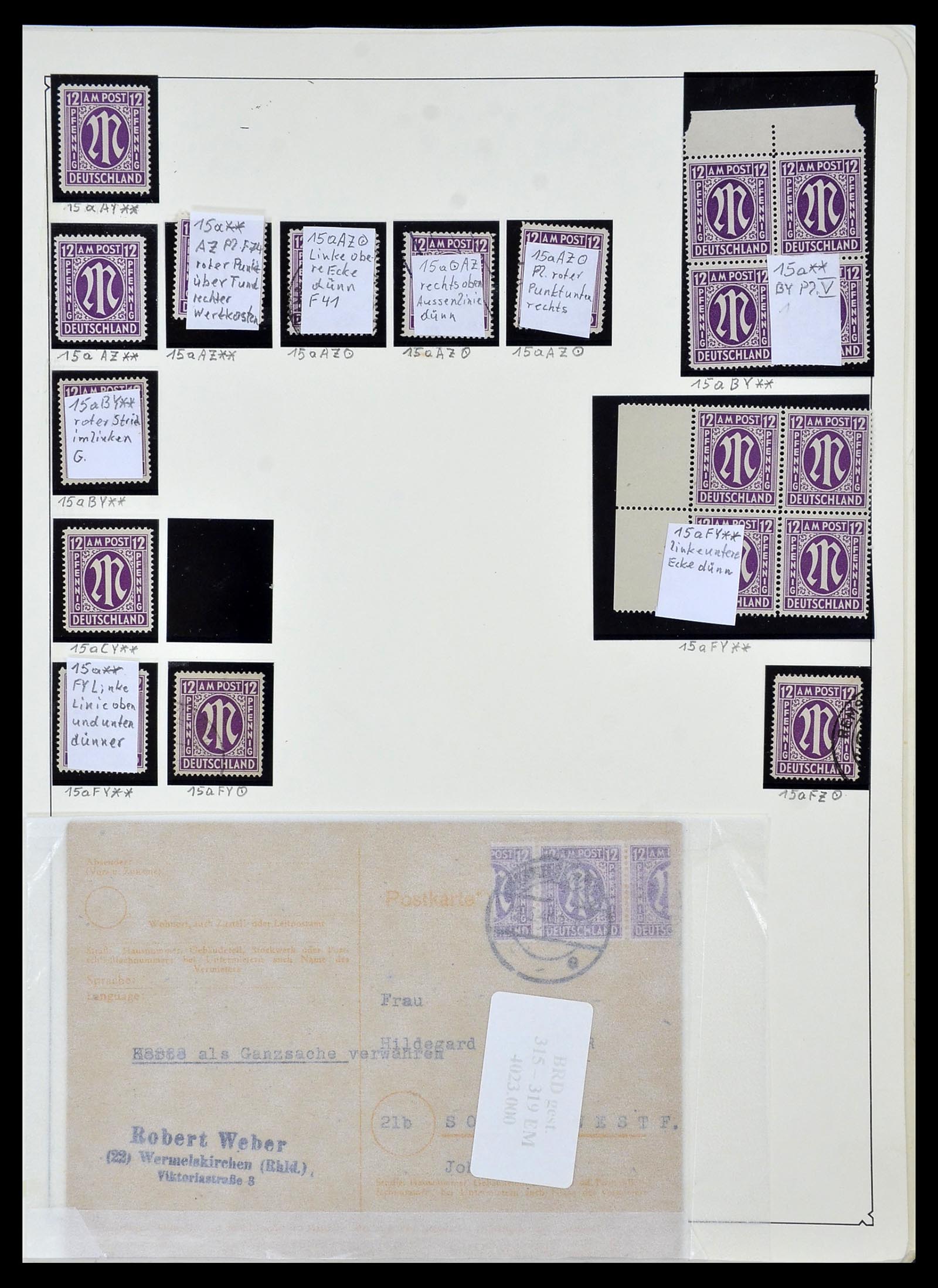 34152 042 - Postzegelverzameling 34152 Duitse Zones 1945-1949.
