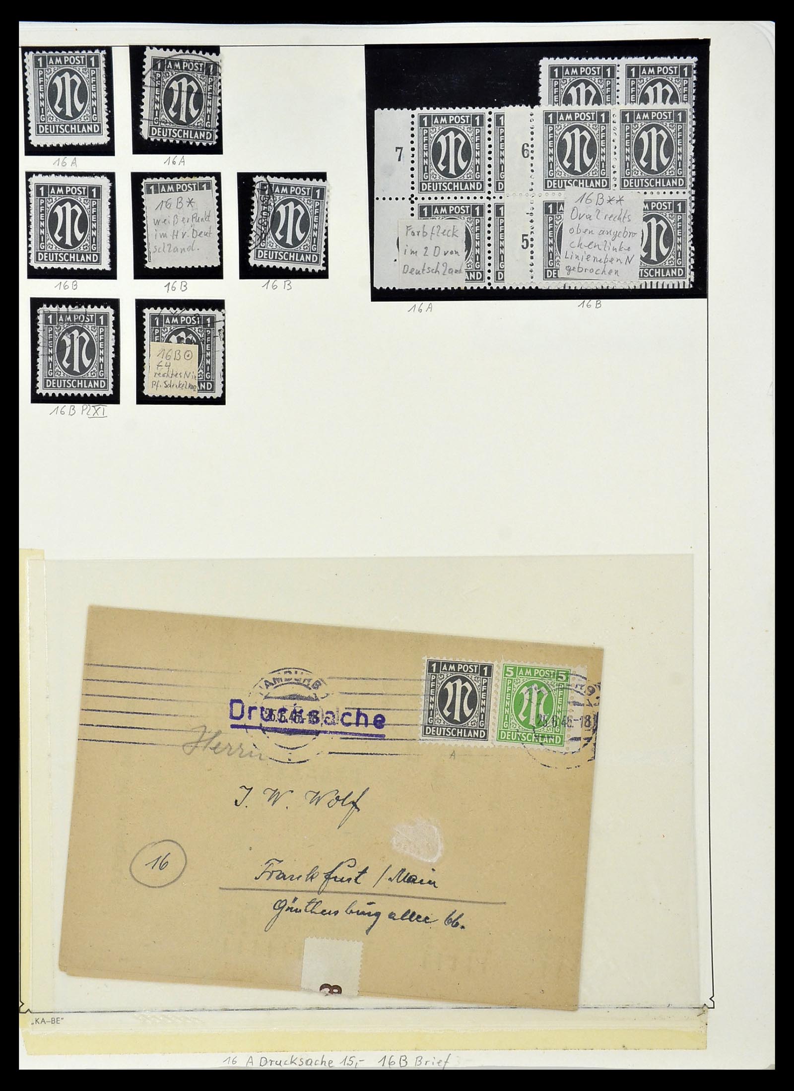 34152 043 - Stamp collection 34152 German Zones 1945-1949.