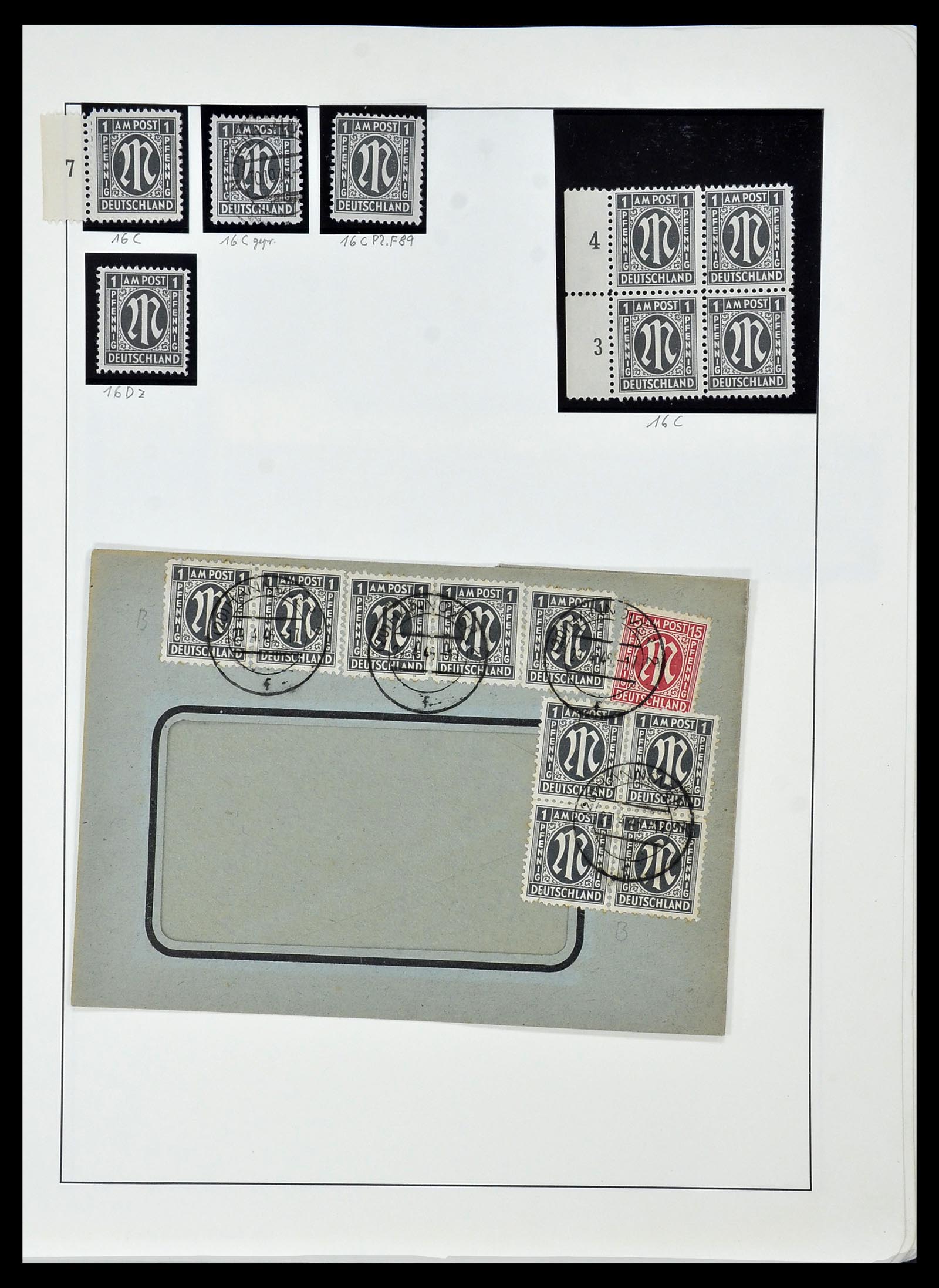 34152 044 - Postzegelverzameling 34152 Duitse Zones 1945-1949.