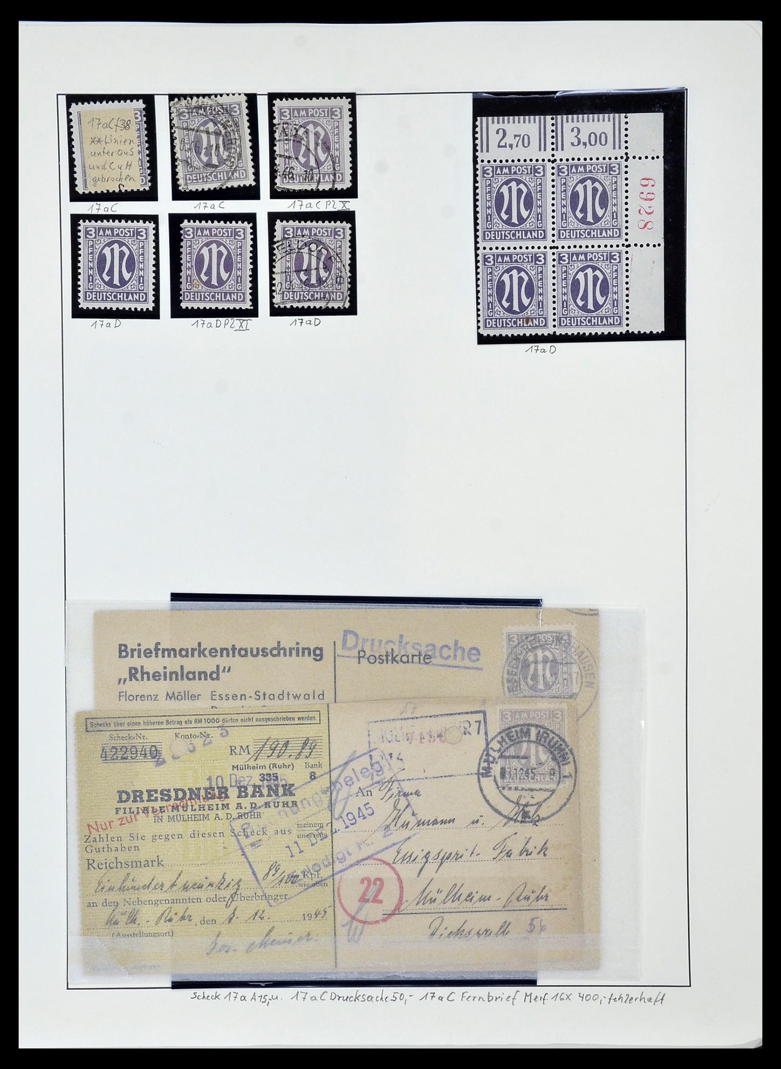 34152 046 - Postzegelverzameling 34152 Duitse Zones 1945-1949.