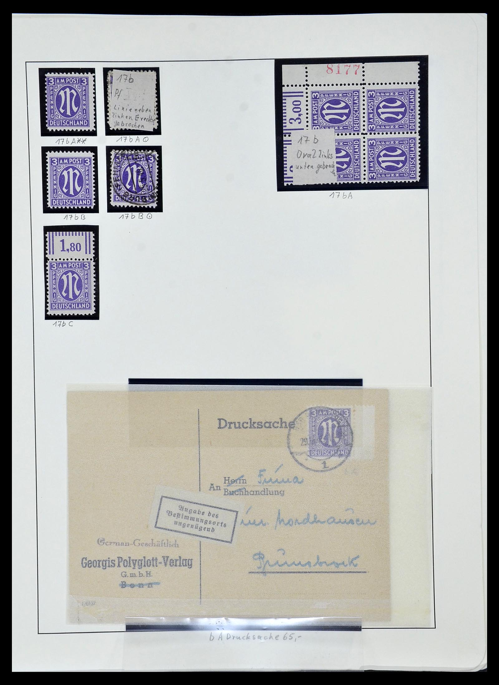 34152 047 - Postzegelverzameling 34152 Duitse Zones 1945-1949.