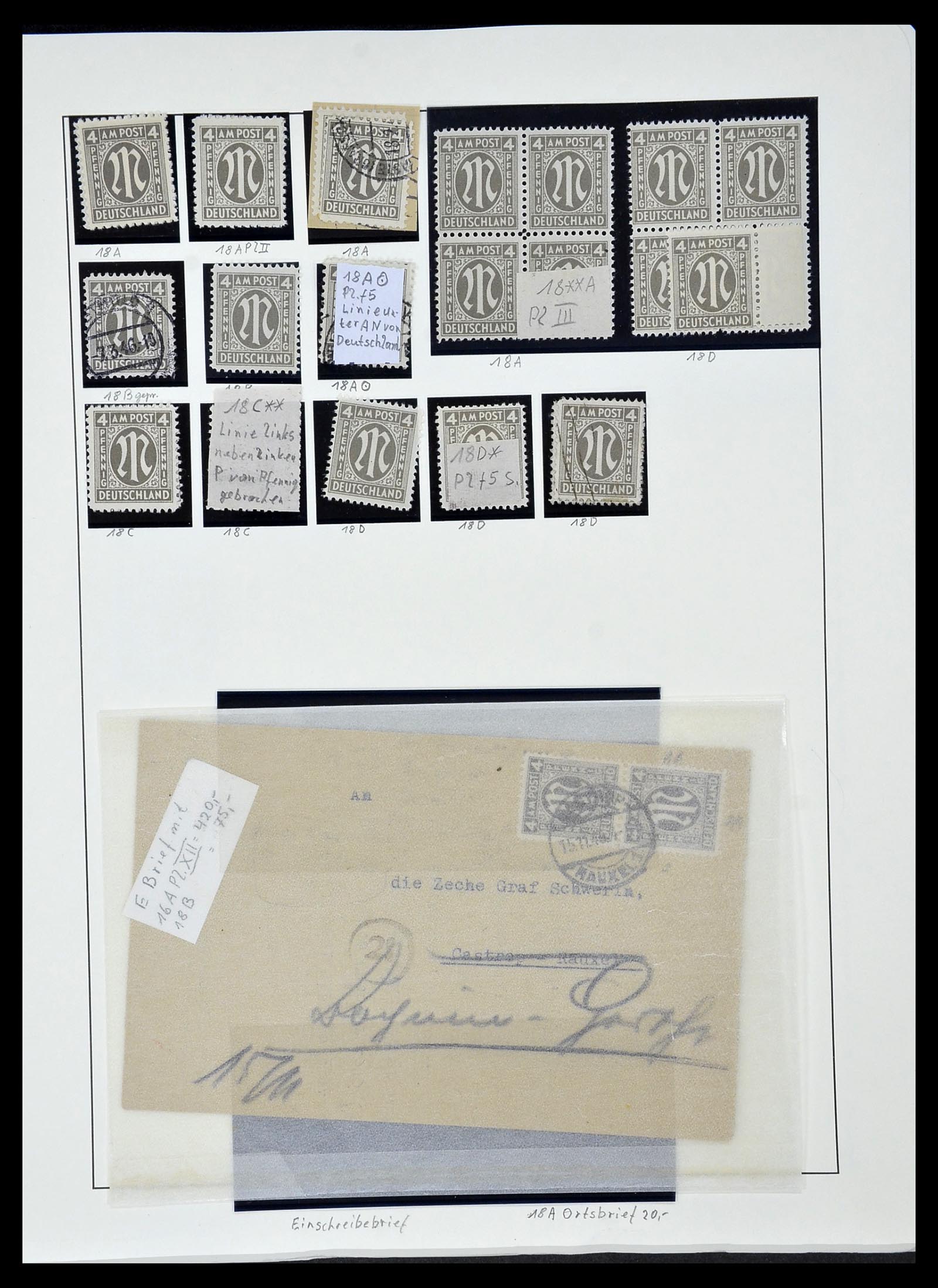 34152 048 - Stamp collection 34152 German Zones 1945-1949.