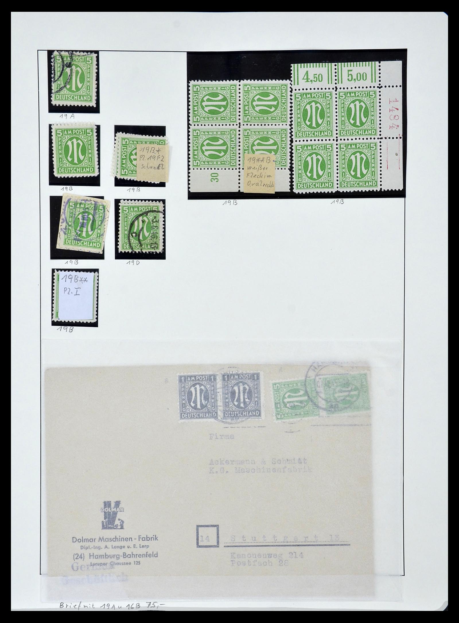 34152 049 - Stamp collection 34152 German Zones 1945-1949.