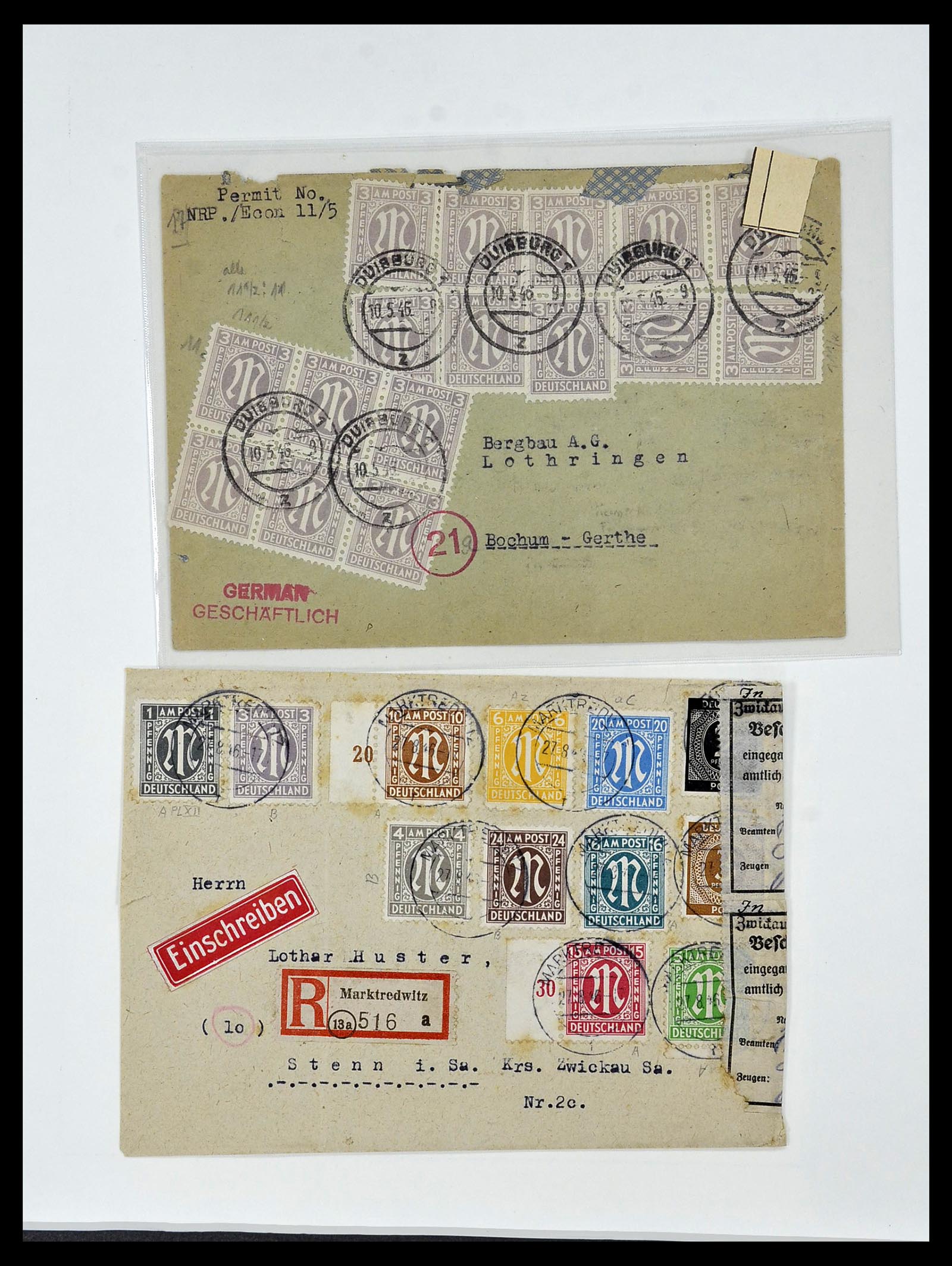 34152 050 - Stamp collection 34152 German Zones 1945-1949.