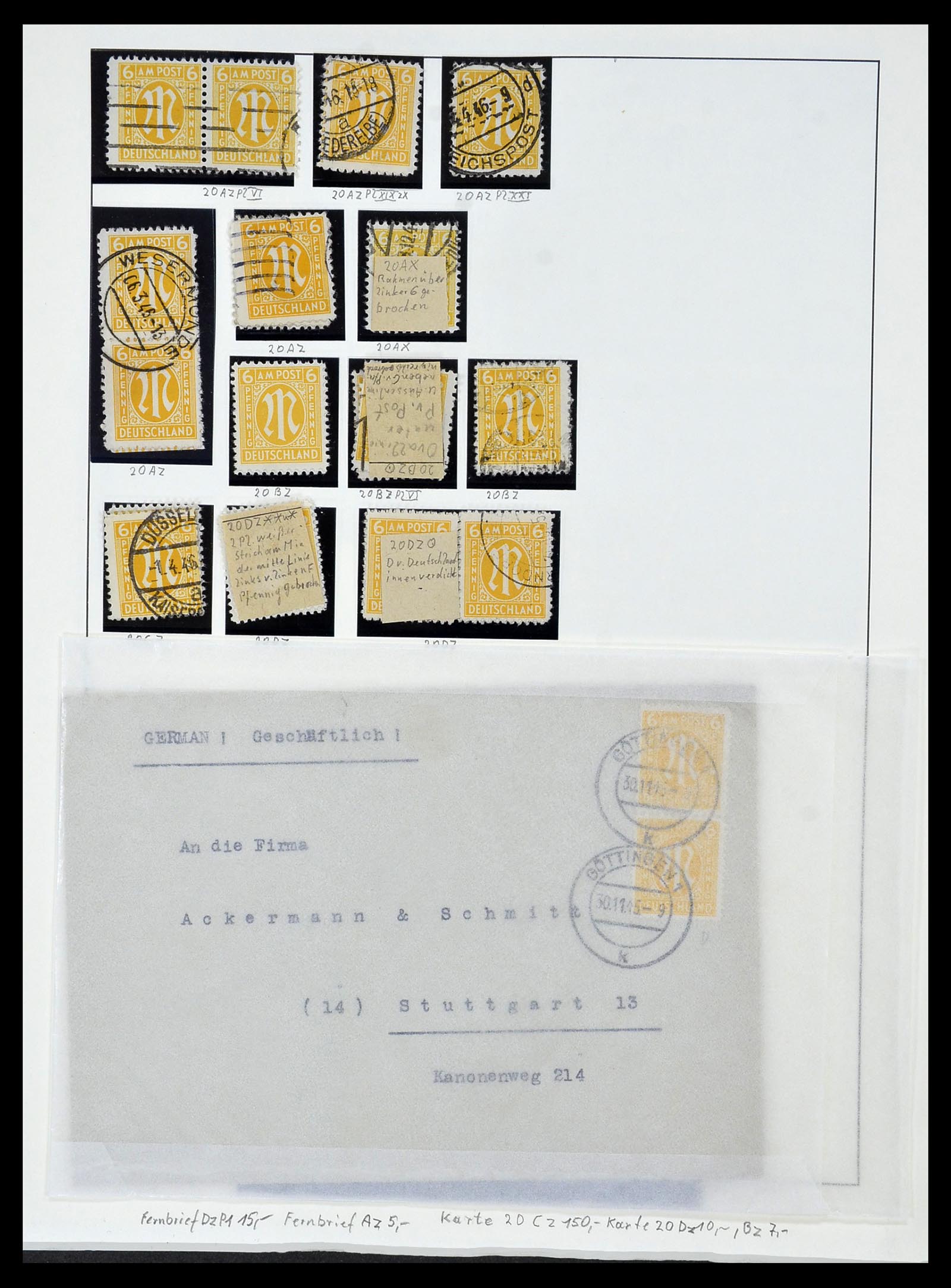 34152 053 - Stamp collection 34152 German Zones 1945-1949.