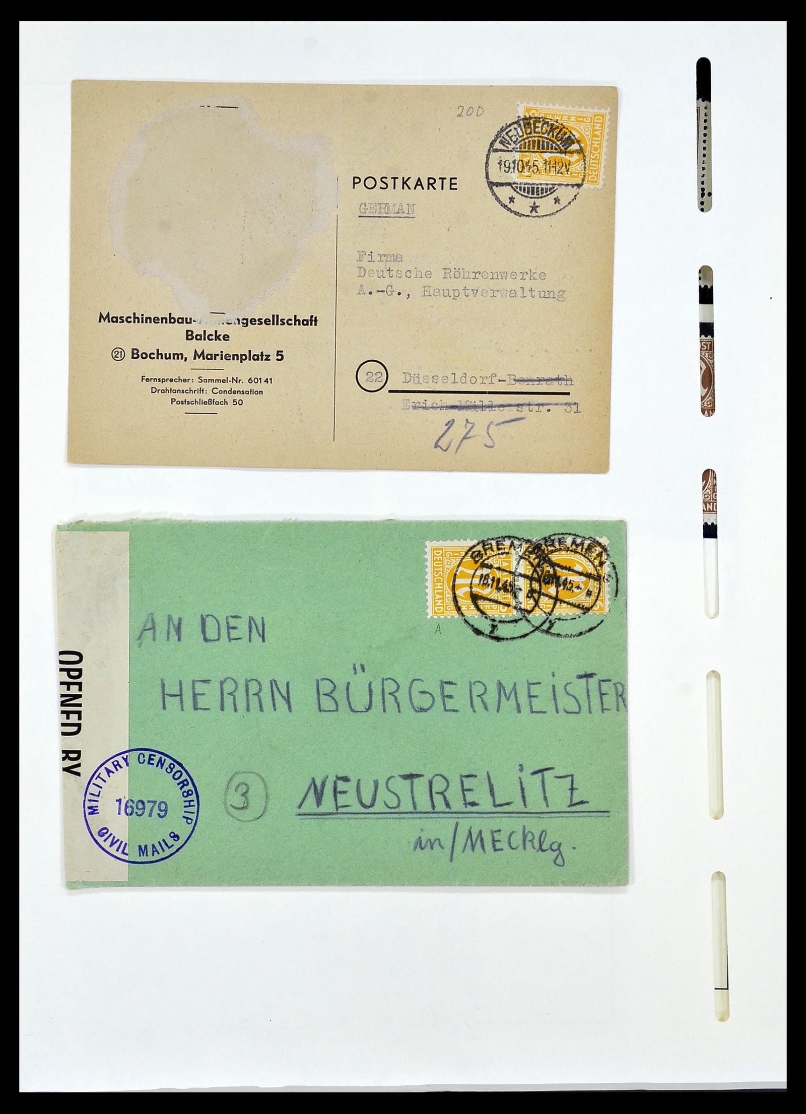 34152 054 - Stamp collection 34152 German Zones 1945-1949.
