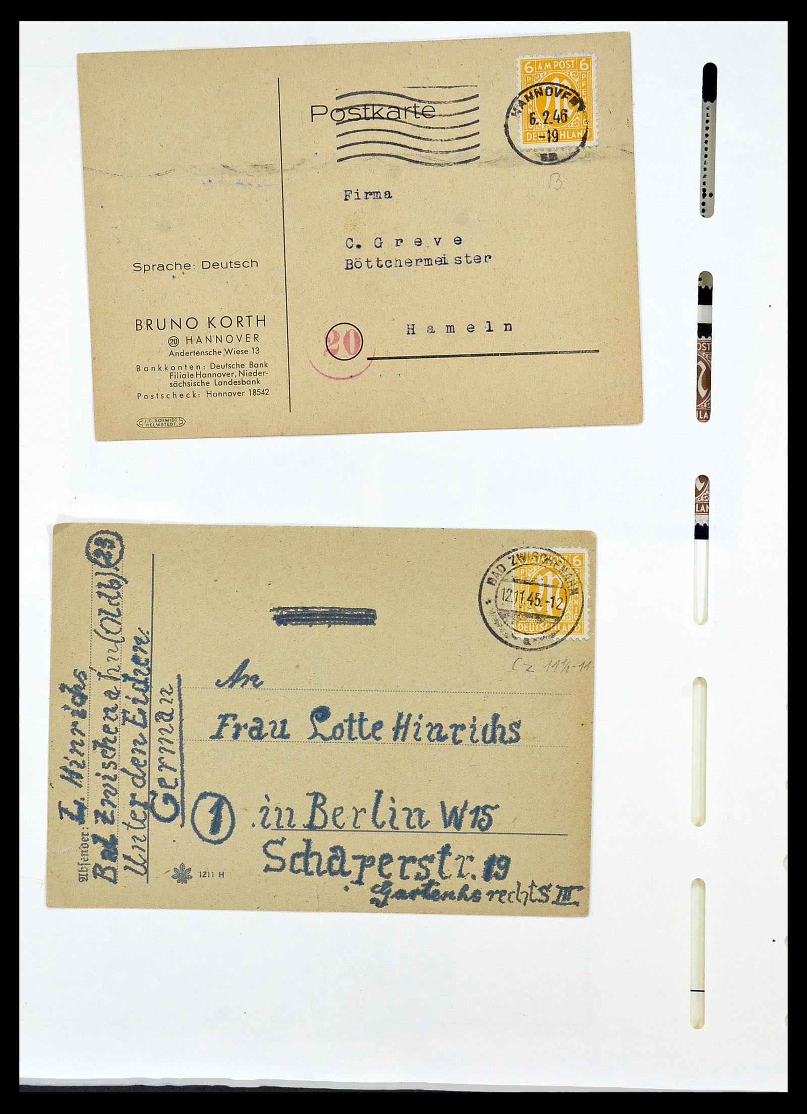 34152 055 - Stamp collection 34152 German Zones 1945-1949.