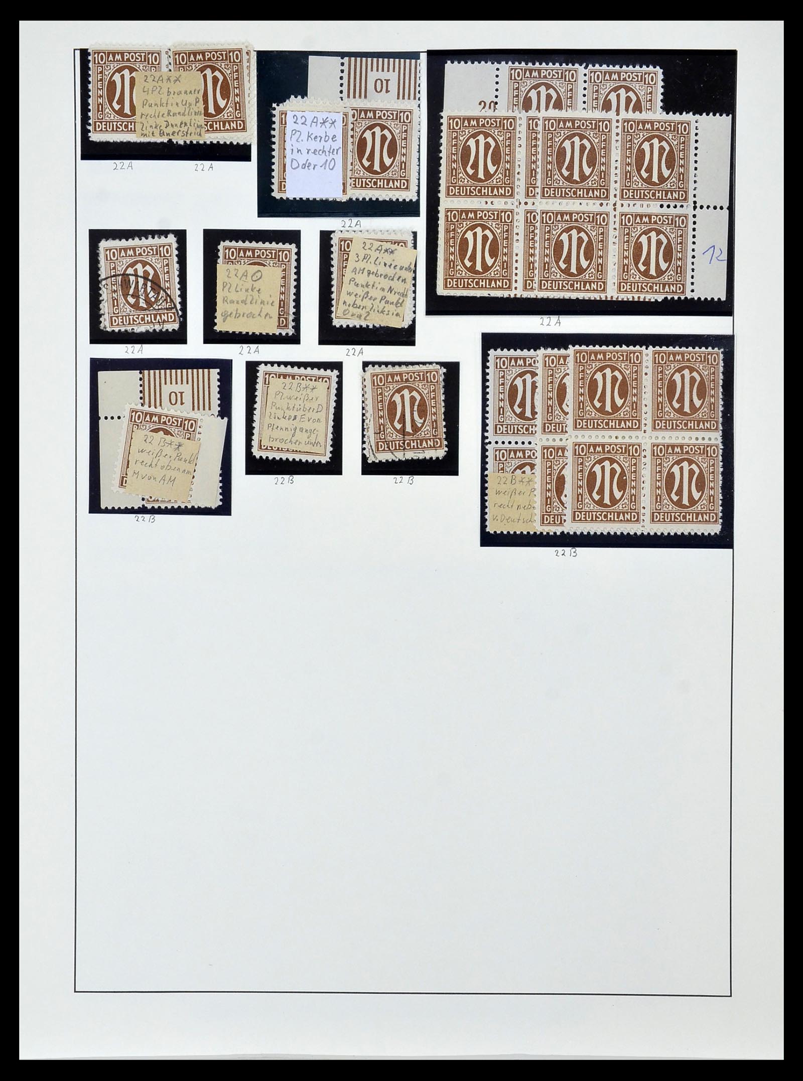 34152 056 - Stamp collection 34152 German Zones 1945-1949.