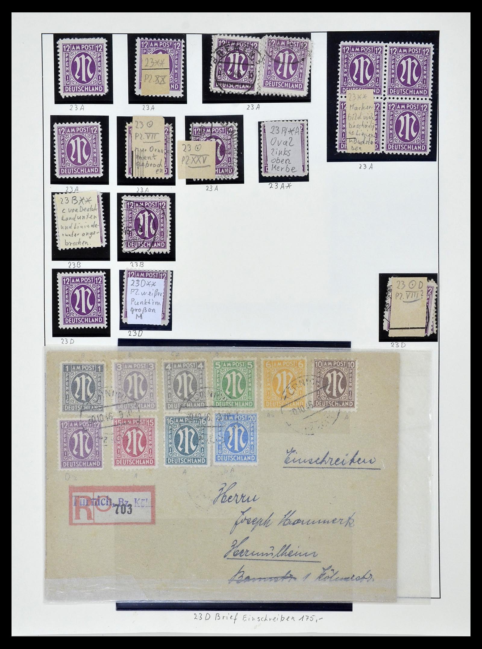 34152 057 - Postzegelverzameling 34152 Duitse Zones 1945-1949.