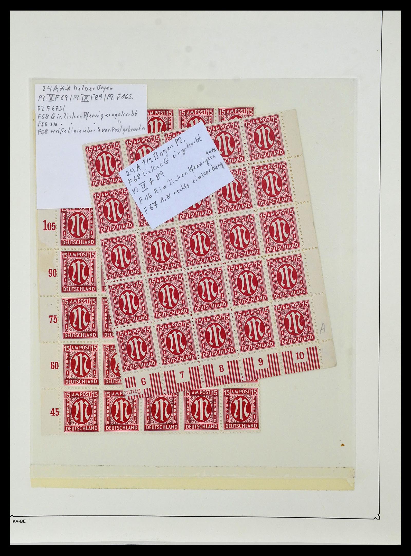 34152 059 - Stamp collection 34152 German Zones 1945-1949.