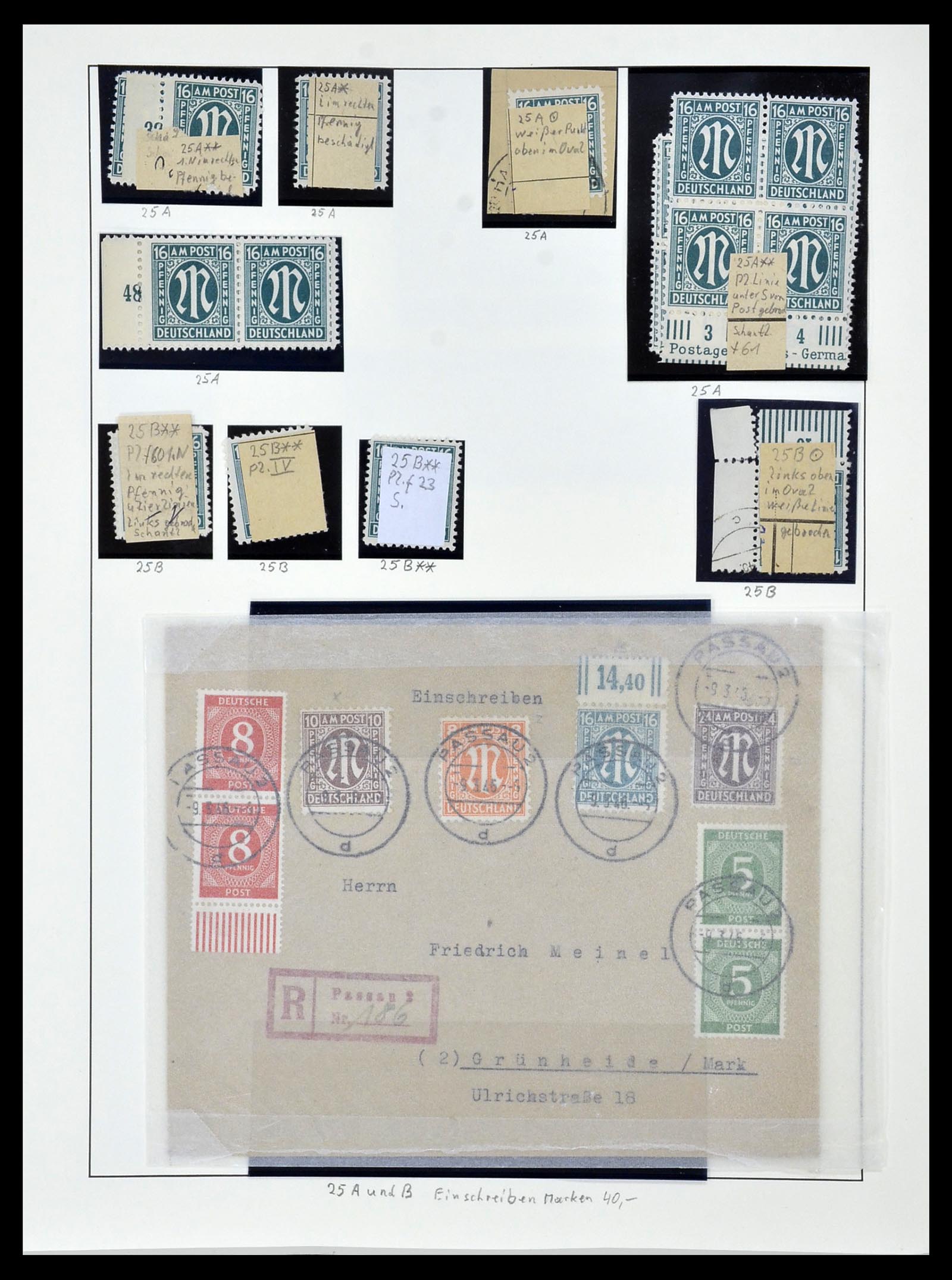 34152 060 - Postzegelverzameling 34152 Duitse Zones 1945-1949.