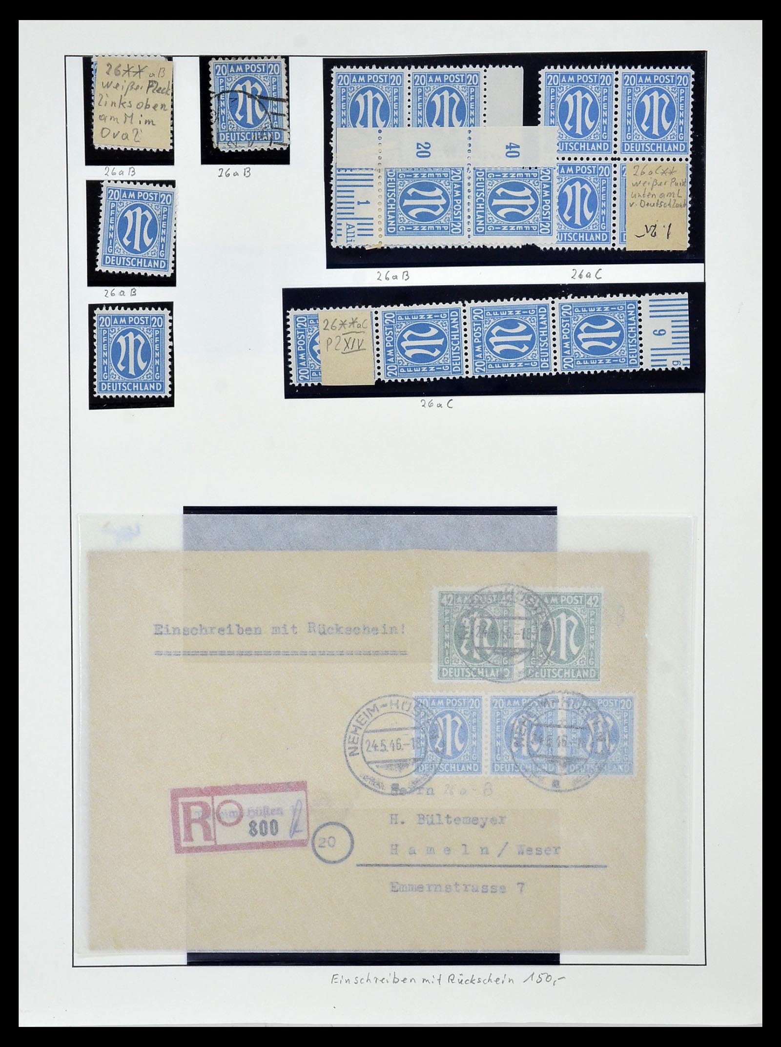 34152 061 - Postzegelverzameling 34152 Duitse Zones 1945-1949.