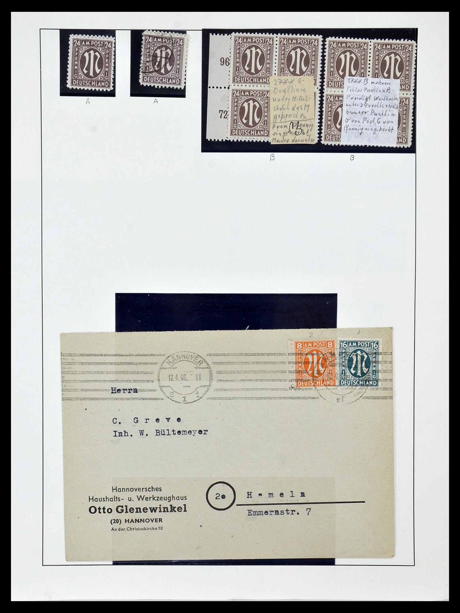 34152 063 - Postzegelverzameling 34152 Duitse Zones 1945-1949.