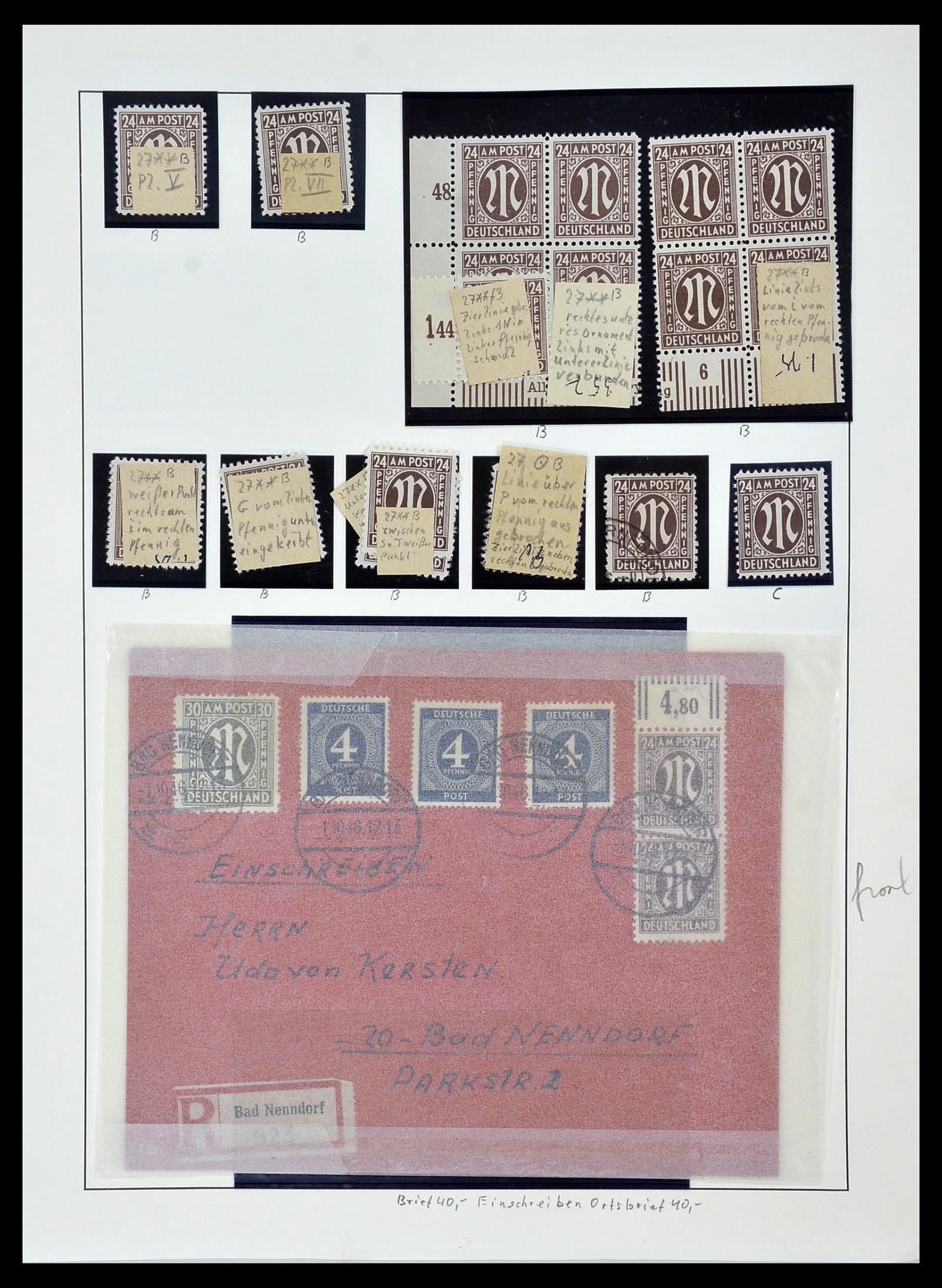 34152 064 - Postzegelverzameling 34152 Duitse Zones 1945-1949.