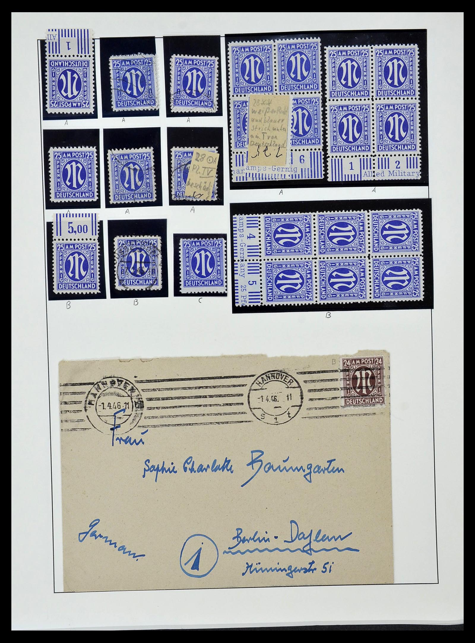34152 065 - Postzegelverzameling 34152 Duitse Zones 1945-1949.