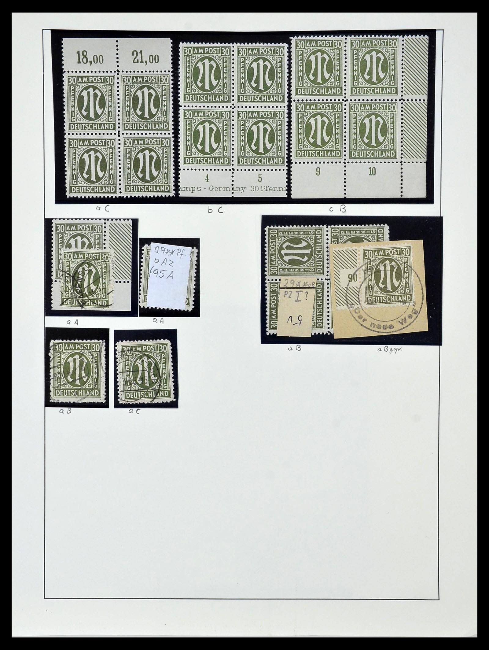 34152 067 - Stamp collection 34152 German Zones 1945-1949.