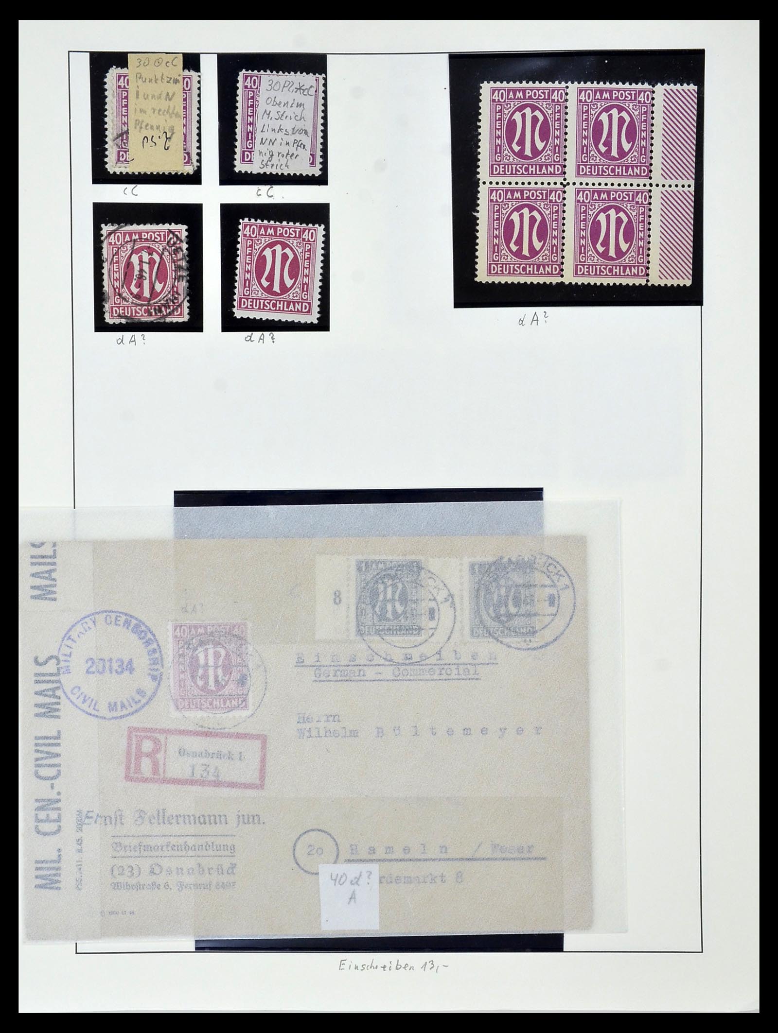34152 068 - Stamp collection 34152 German Zones 1945-1949.