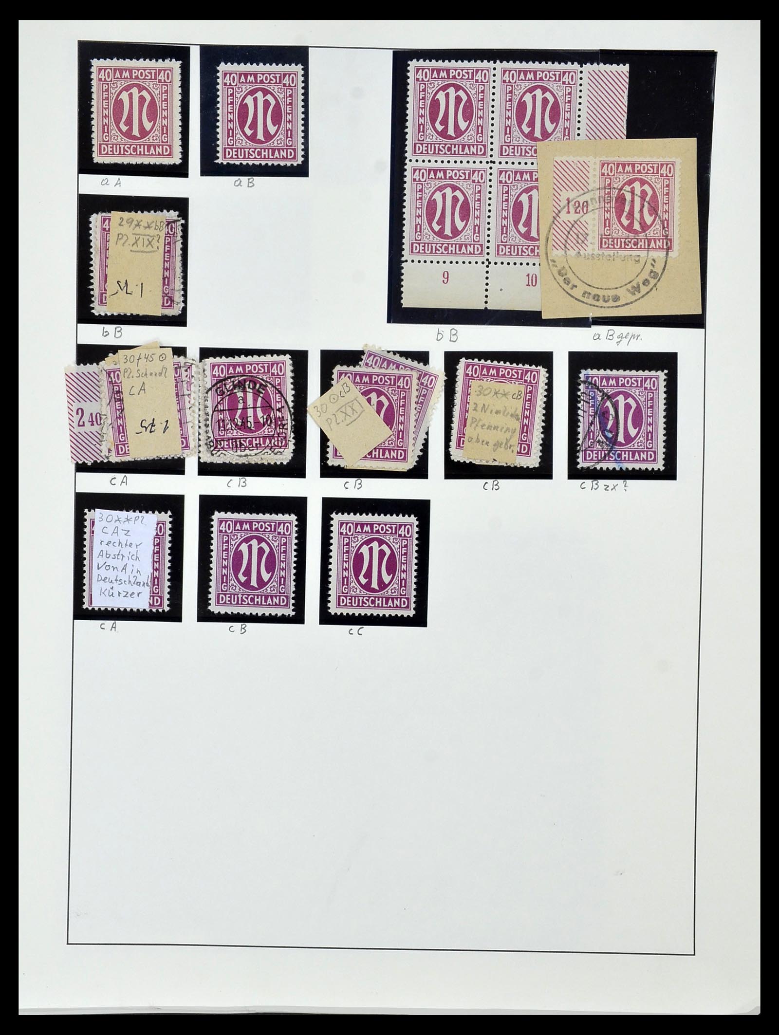 34152 069 - Stamp collection 34152 German Zones 1945-1949.