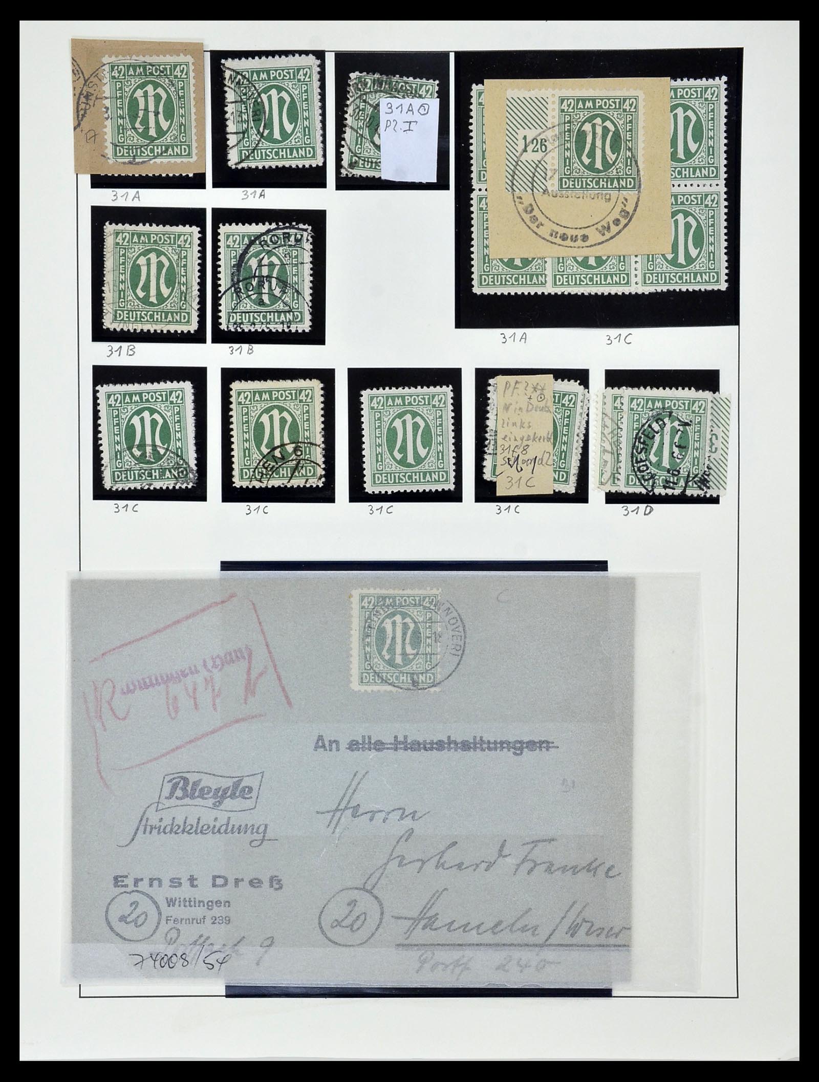 34152 070 - Stamp collection 34152 German Zones 1945-1949.